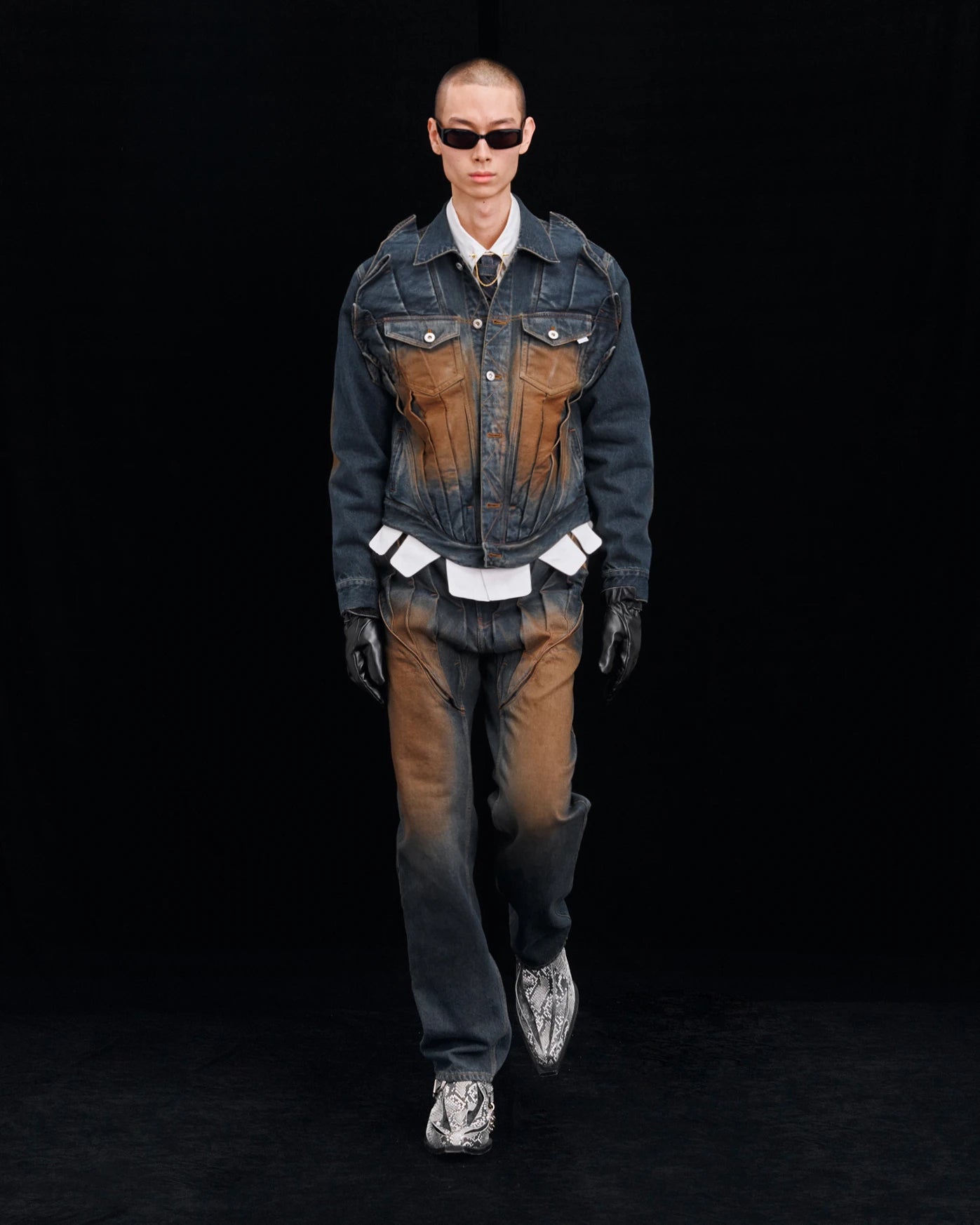 悟*孫様 JUNTAE KIM レース パーカー ブラック Designer: JUNTAE KIM - MACHINE-A