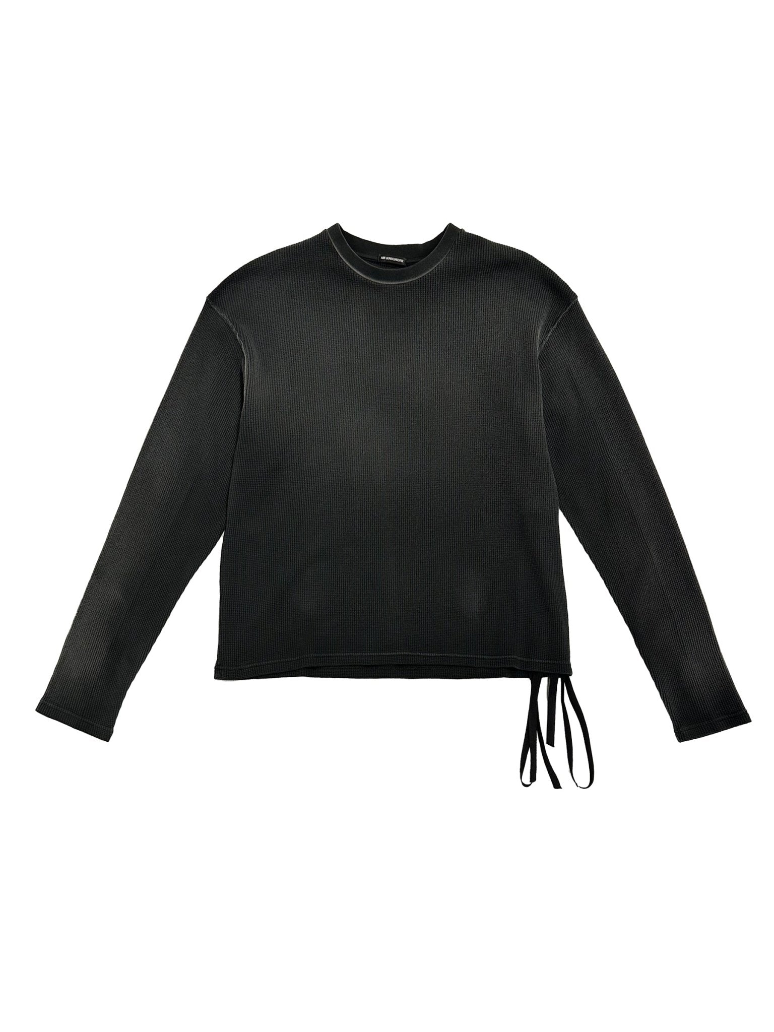 ANN DEMEULEMEESTER - Emil Relax Fit Long Sleeve Boxy T-Shirt With Eter - AW25 - FADED BLACK