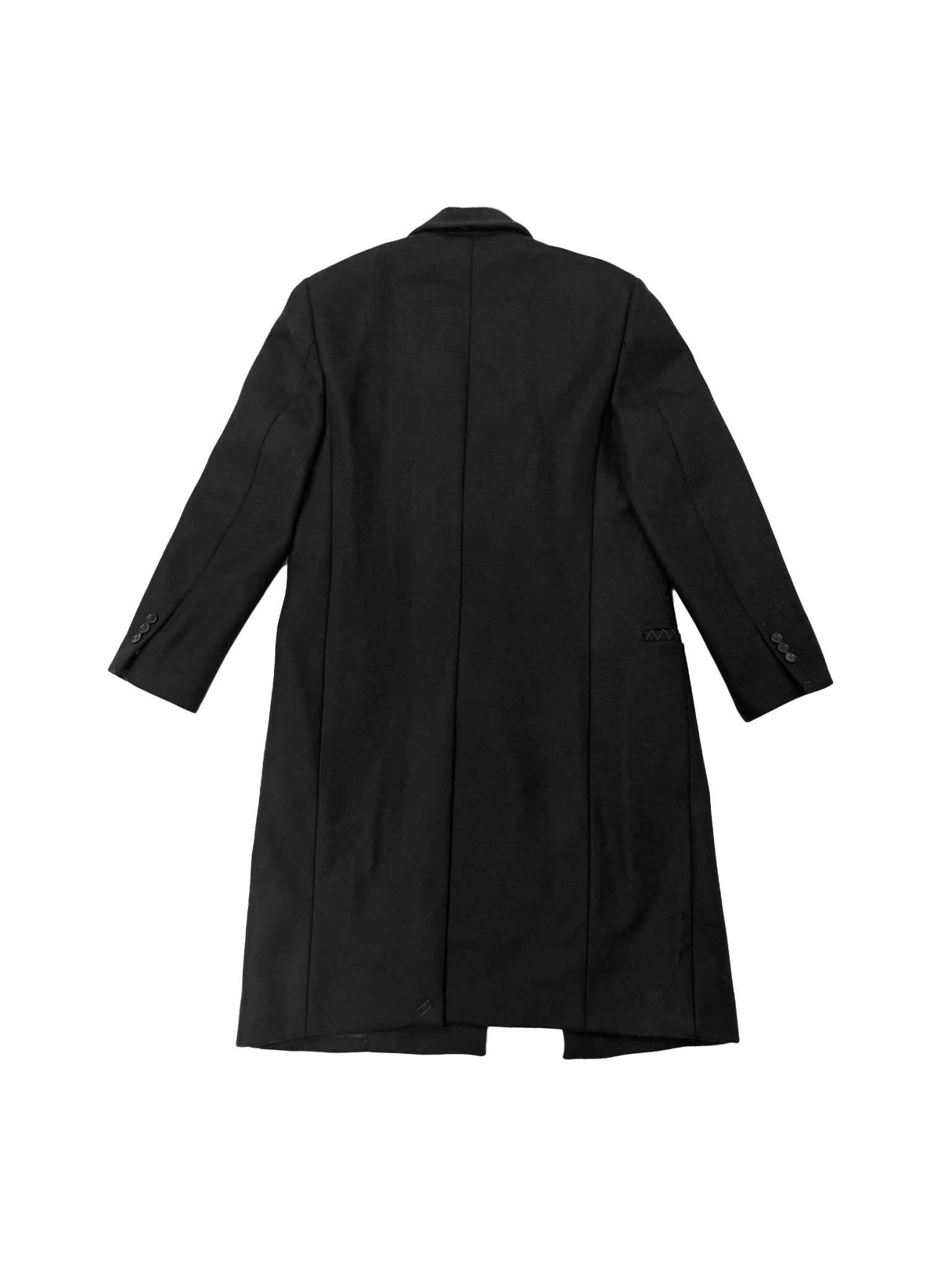 BURBERRY - M D Breasted Coat - BLACK