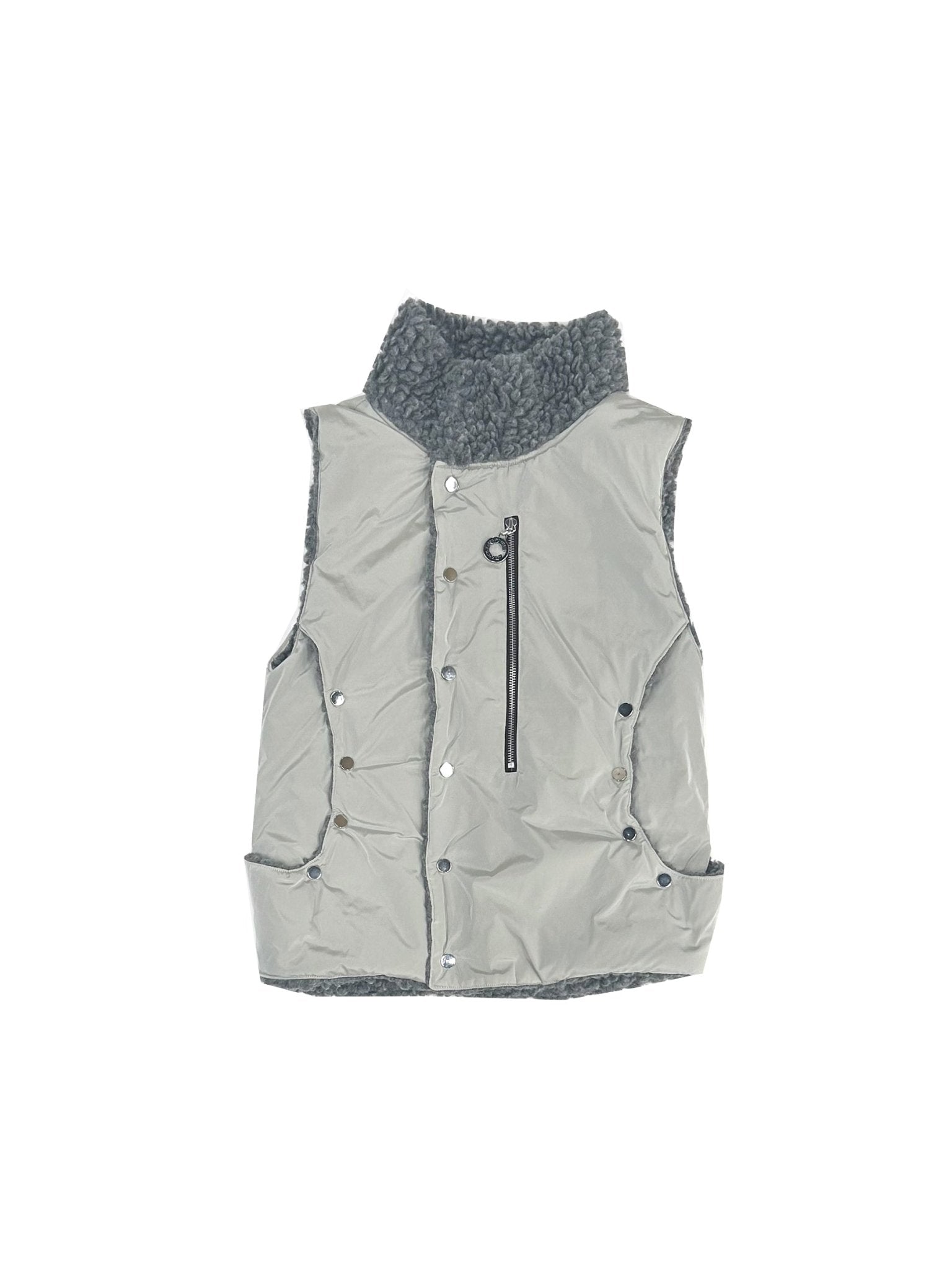 Charlie Constantinou - Fleece Lined Gilet - AW25 - LIGHT GREY DARK GREY