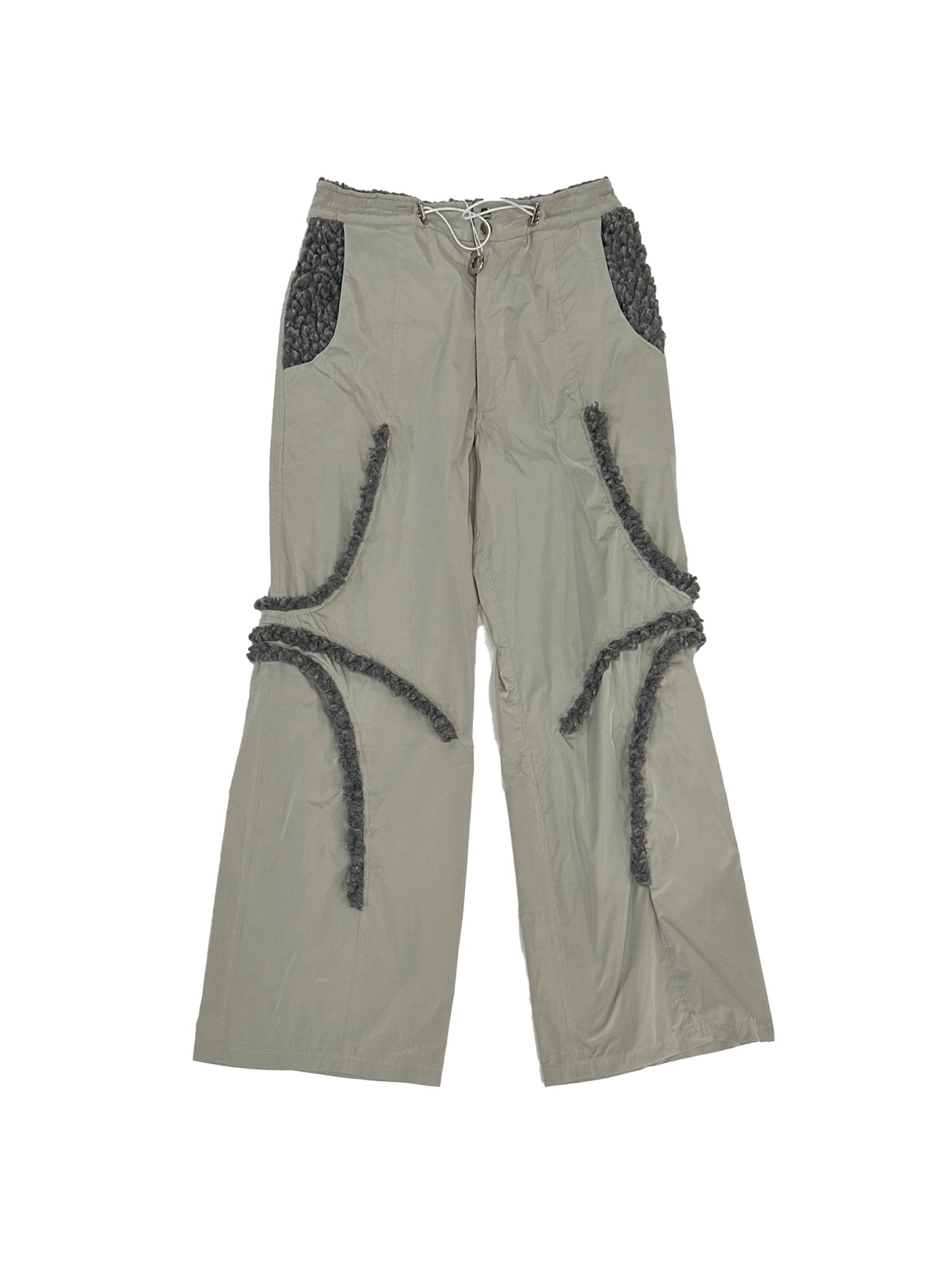 Charlie Constantinou - Nylon Trouser W Fleece Piping - AW25 - GREY