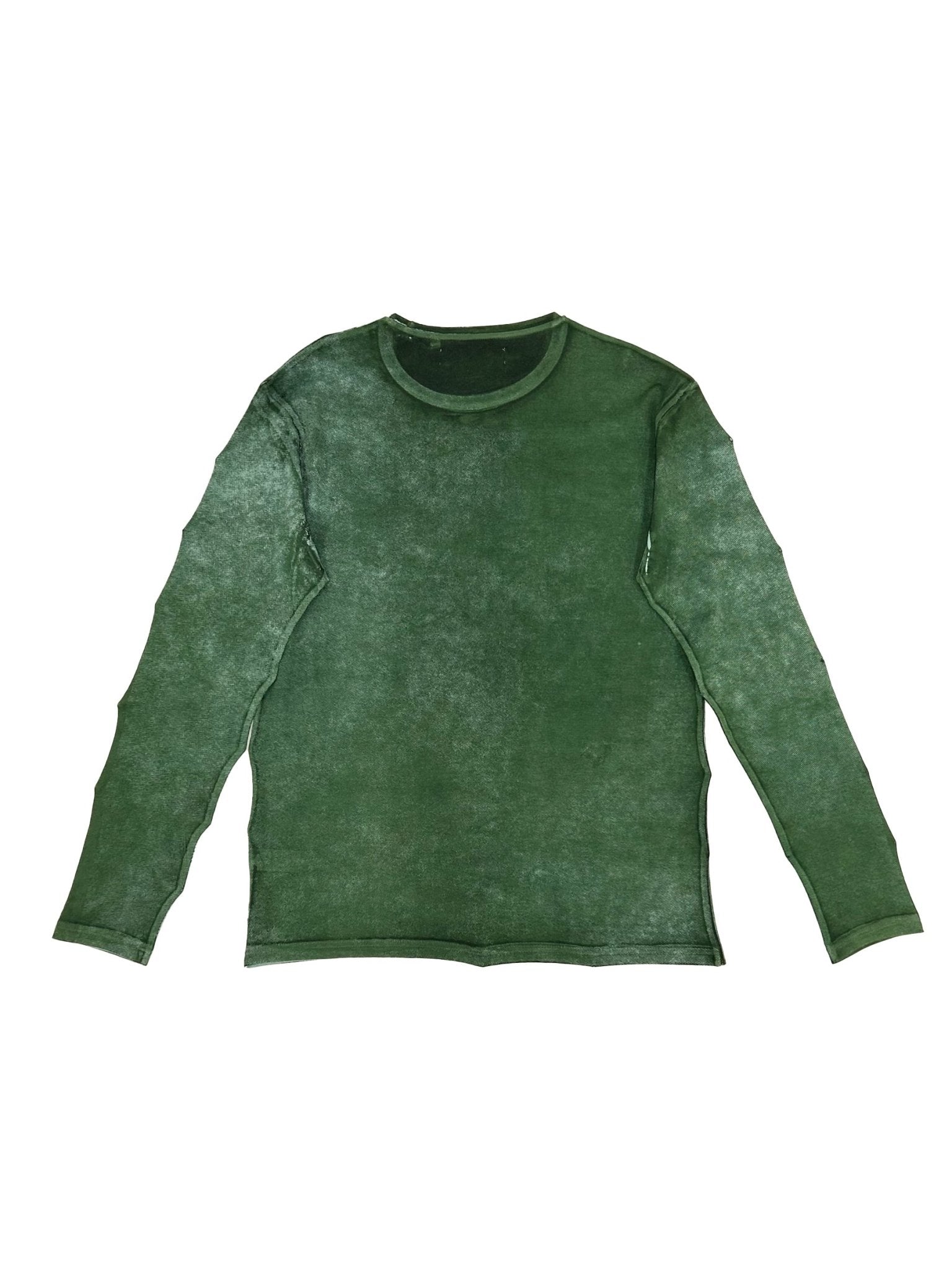 Charlie Constantinou - Screen Printed Long Sleeve Top - AW25 - TONAL GREEN