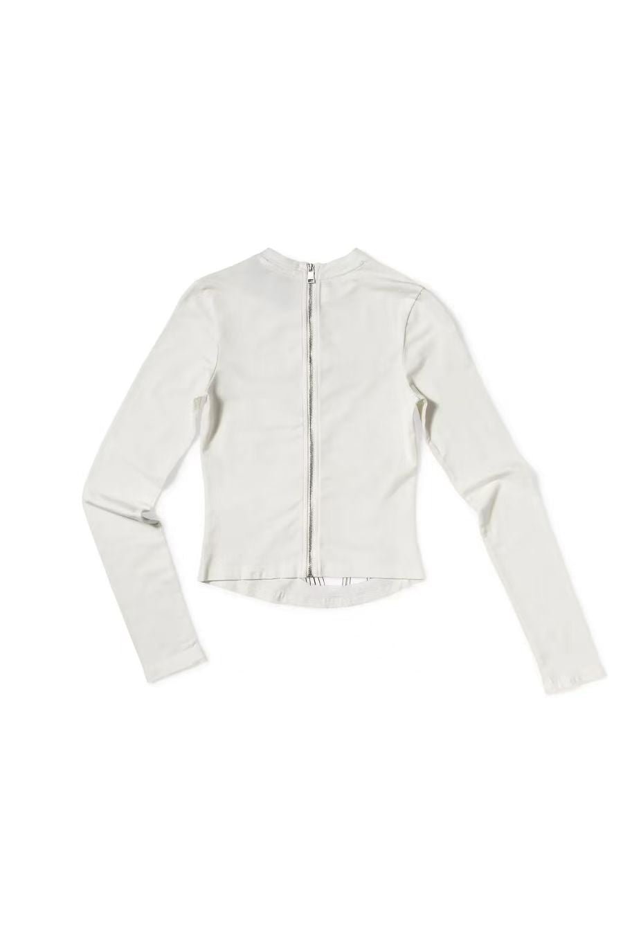 Dilara Findikoglu - Safety Pin Longsleeve T-Shirt - AW25 - WHITE