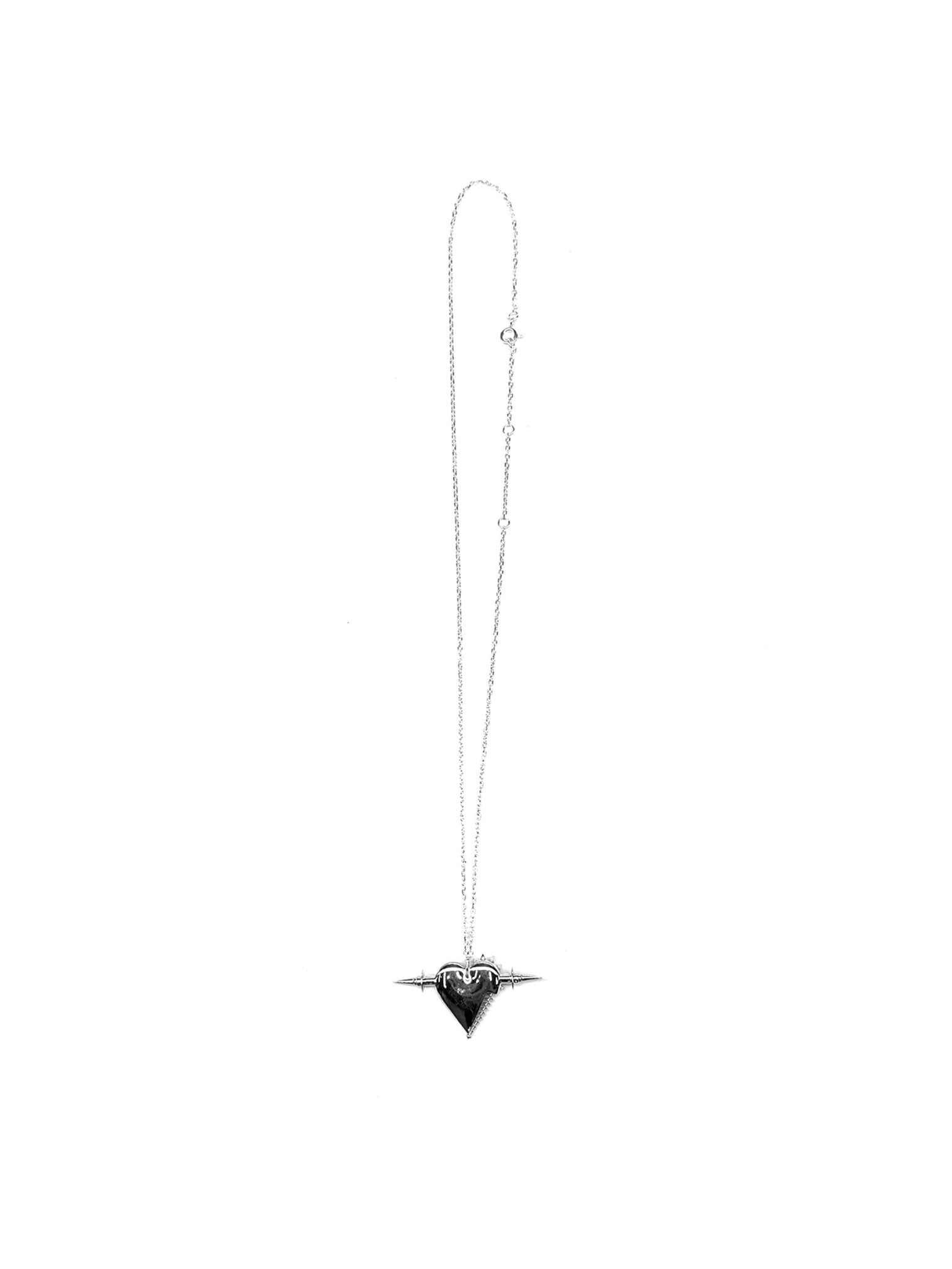 JORDANLUCA - Small Heart Necklace - AW25 - SILVER
