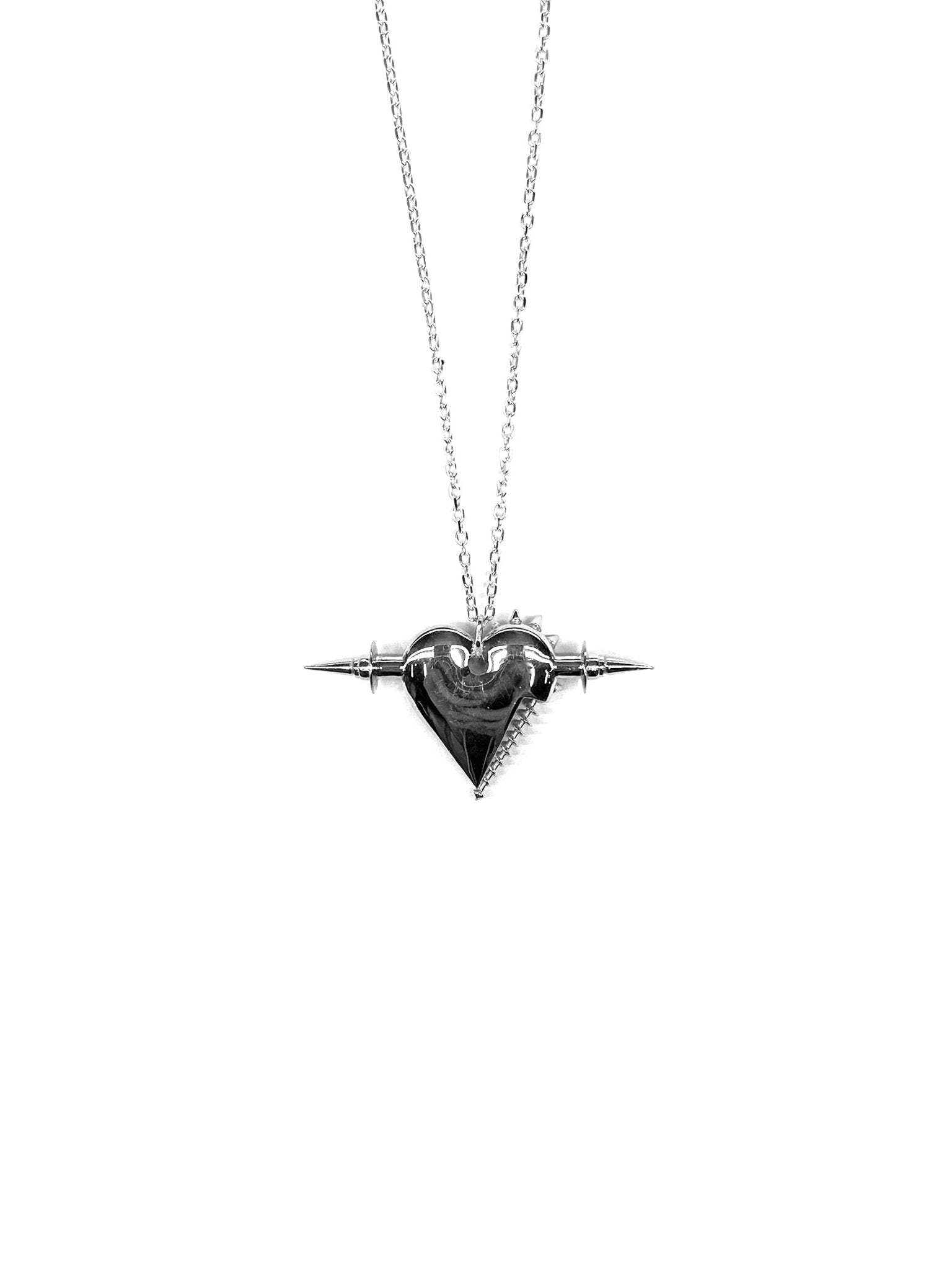 JORDANLUCA - Small Heart Necklace - AW25 - SILVER