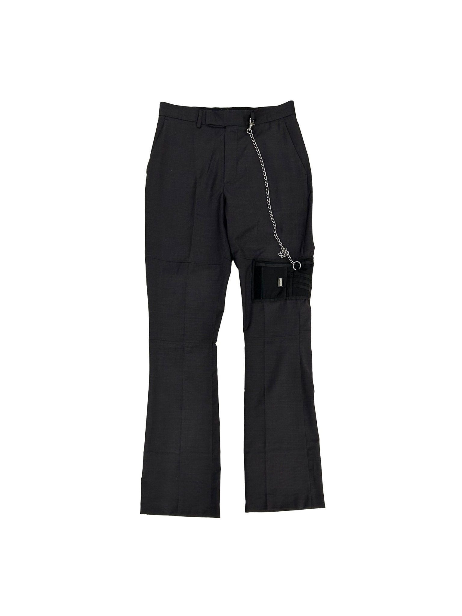 MARTINE ROSE - Bootcut Wallet Trouser - AW25 - BLACK - PURPLE