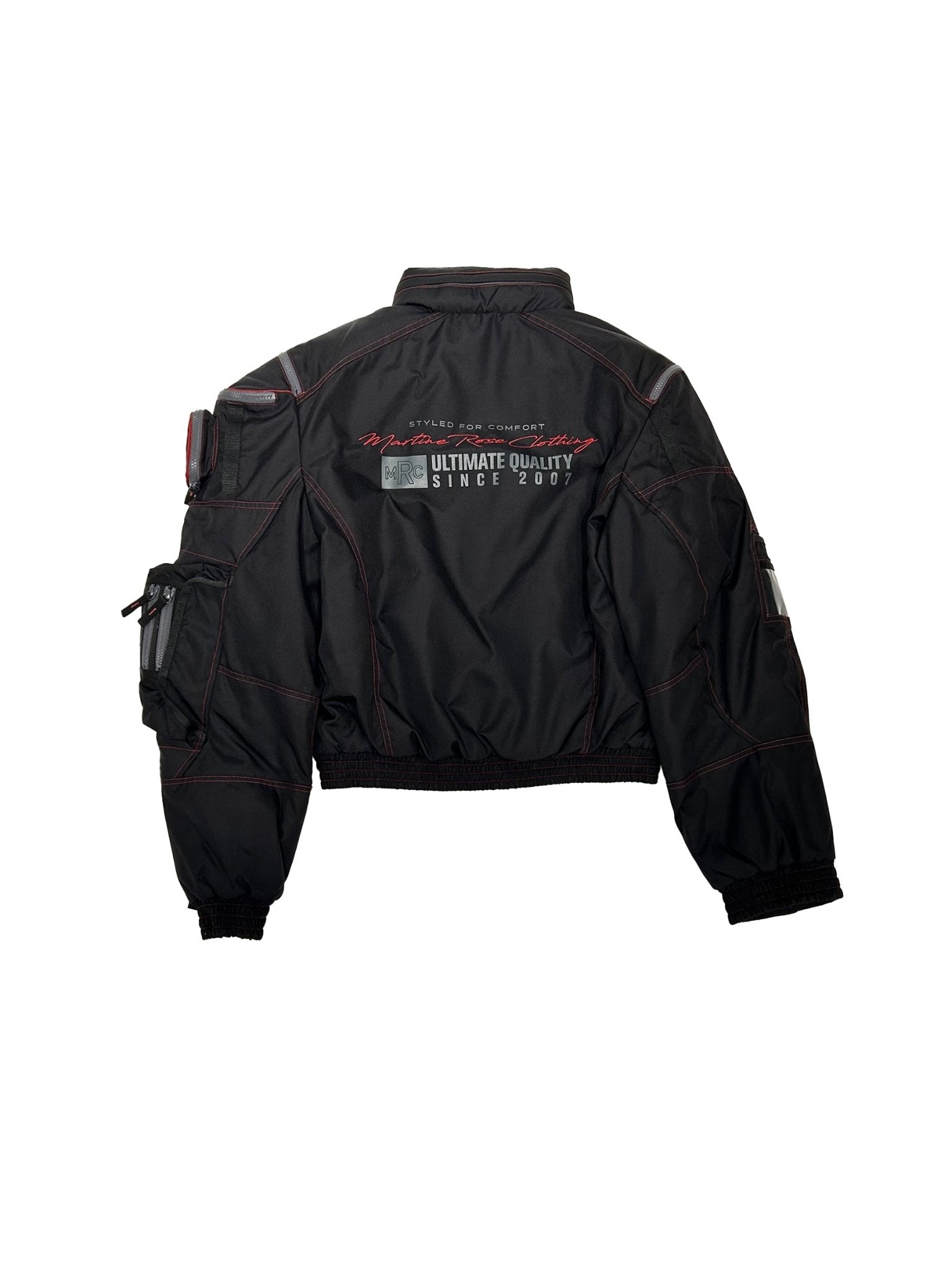 MARTINE ROSE - Bumbag Jacket - AW25 - BLACK - RED