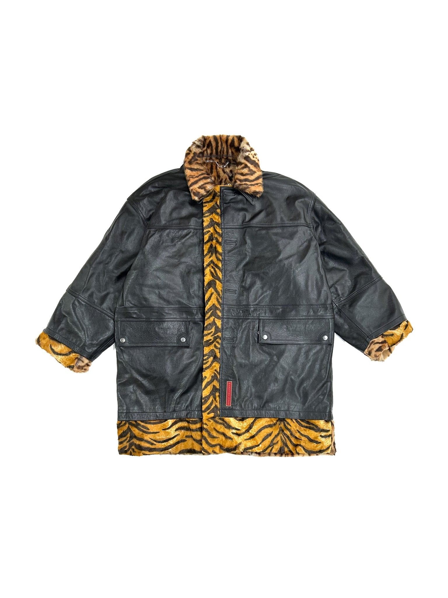 MARTINE ROSE - Reversible Coat - AW25 - BLACK