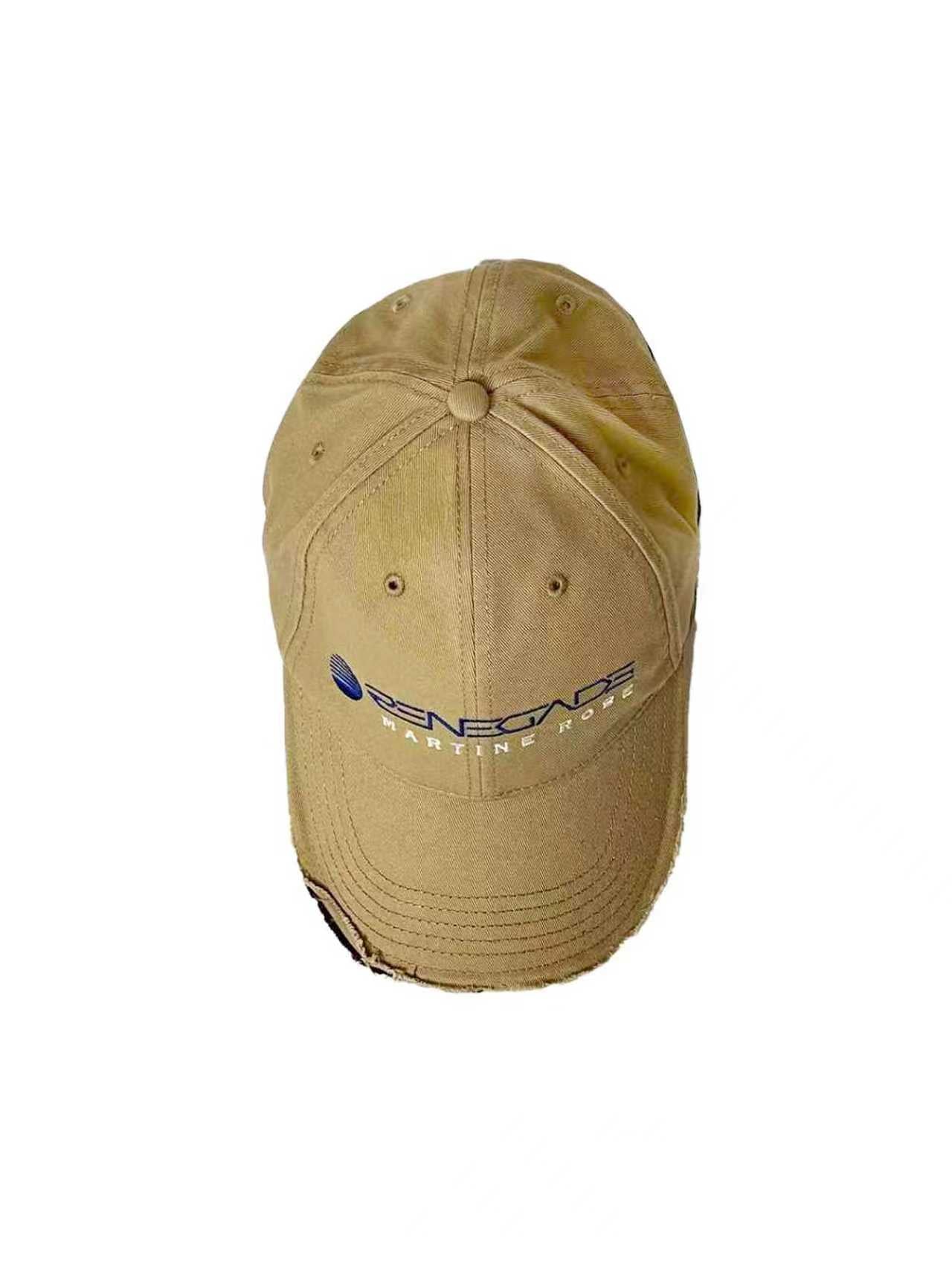 MARTINE ROSE - Roll Back Cap - AW25 - BEIGE STONE