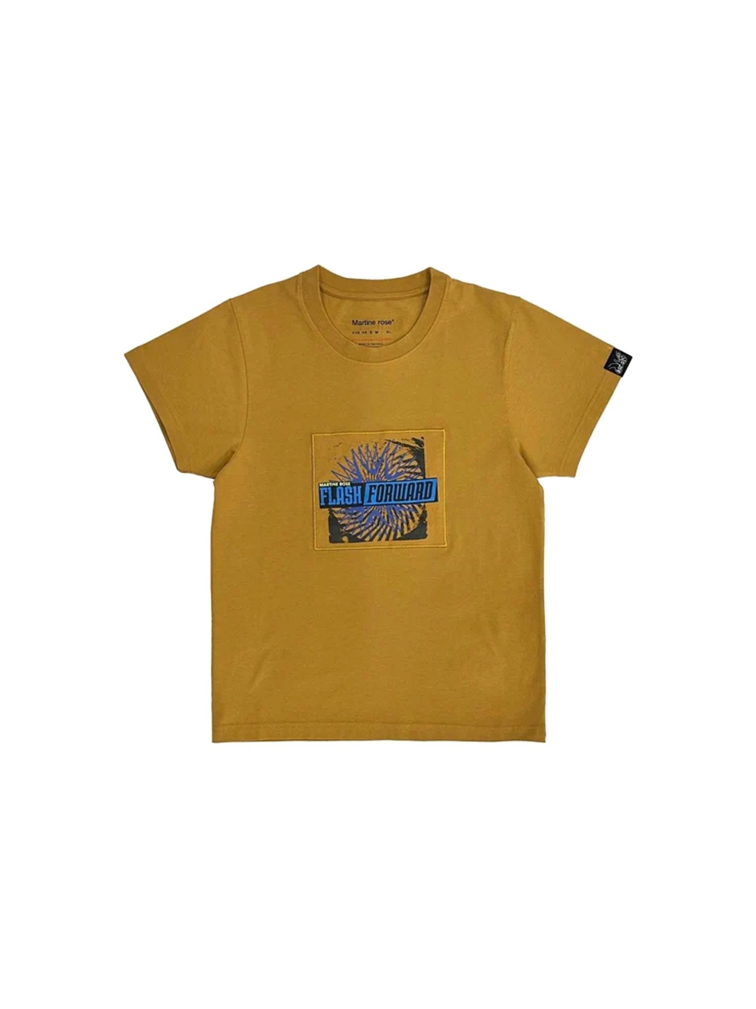 MARTINE ROSE - Shrunken T-Shirt - AW25 - BROWN TURMERIC FLASH FORWARD 2