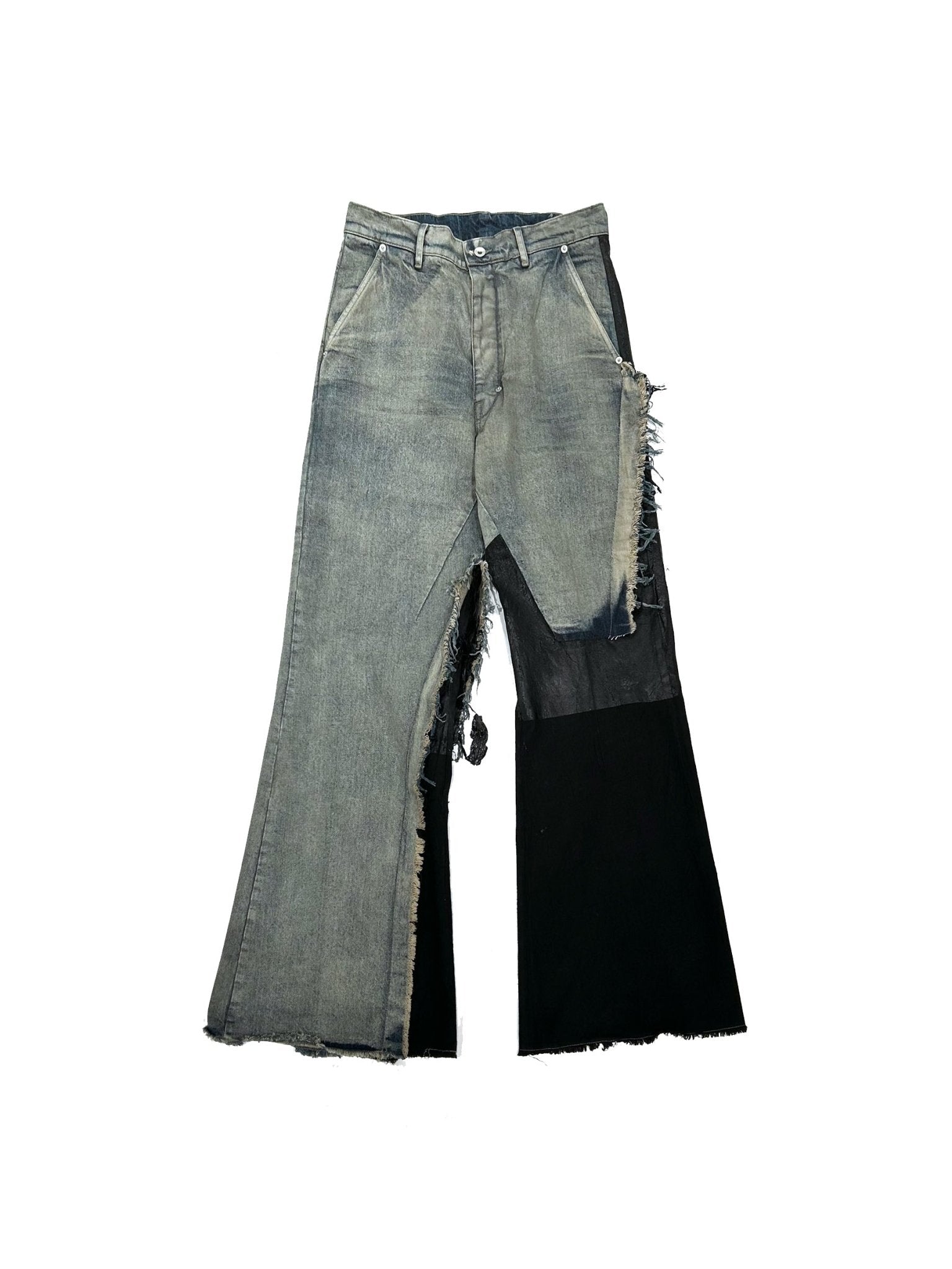 RICK OWENS - Denim Pants - Joris Trousers - AW25 - 7609 DIRTY HUSTLER/BLACK