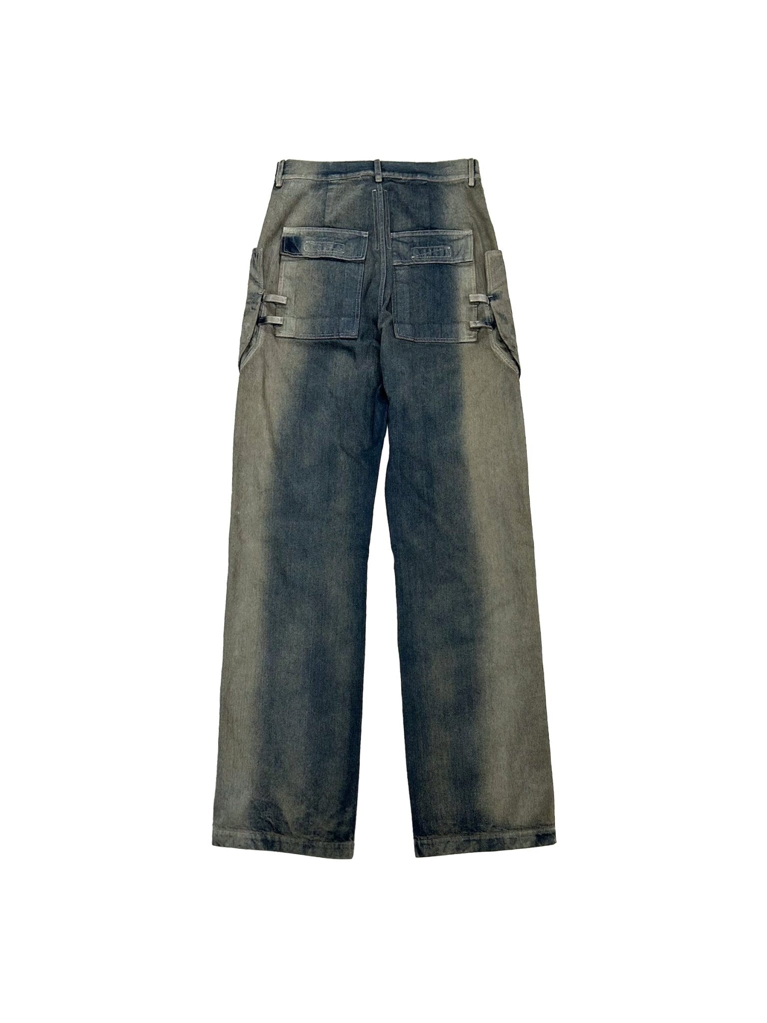 RICK OWENS - Denim Pants - Stefan Cargo - AW25 - 78D DARKDUST DEGRADE