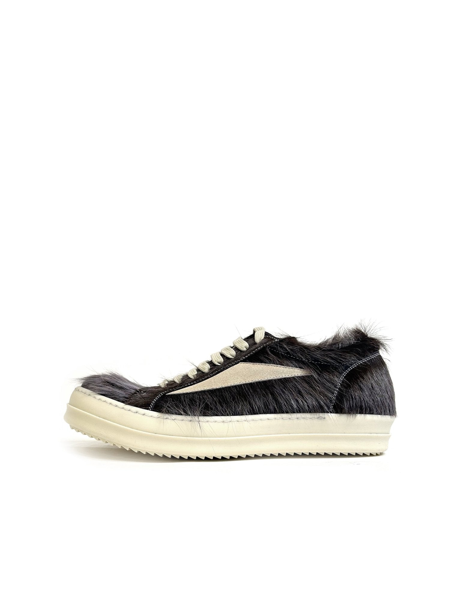 RICK OWENS - Fur Shoes - Vintage Sneaks - AW25 - 10611 INDIGO/MILK/MILK