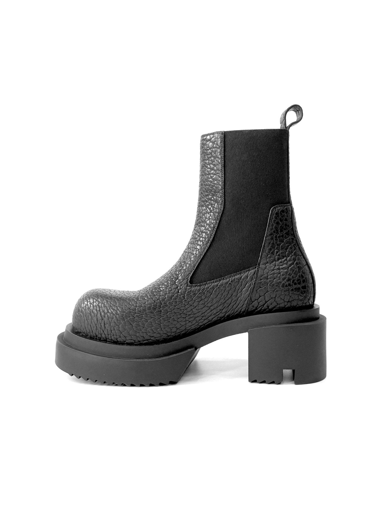 RICK OWENS - Leather Boots - Beatle Bogun - AW25 - 09 BLACK