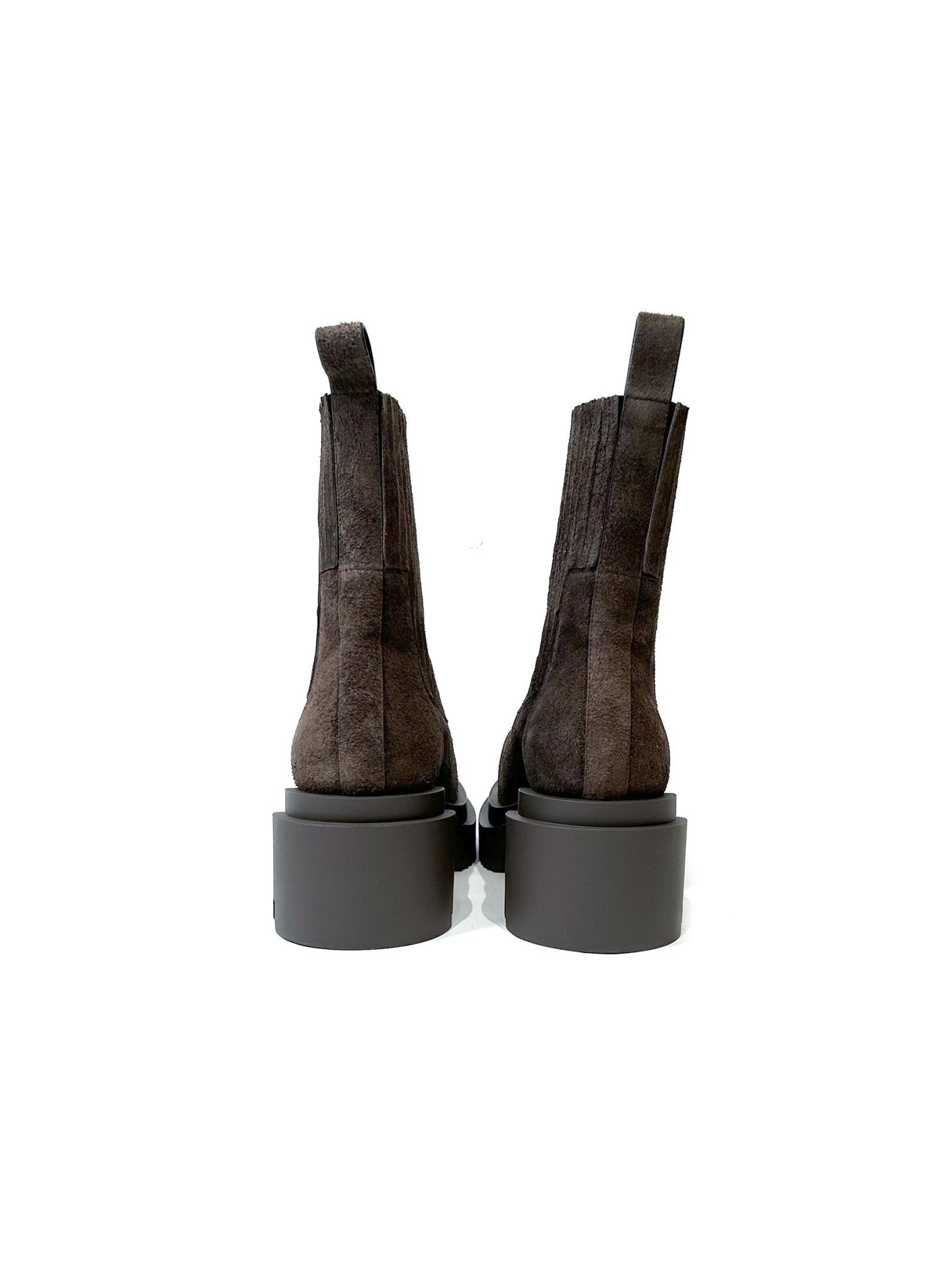 RICK OWENS - Leather Boots - Beatle Bogun - AW25 - 78 DRKDUST