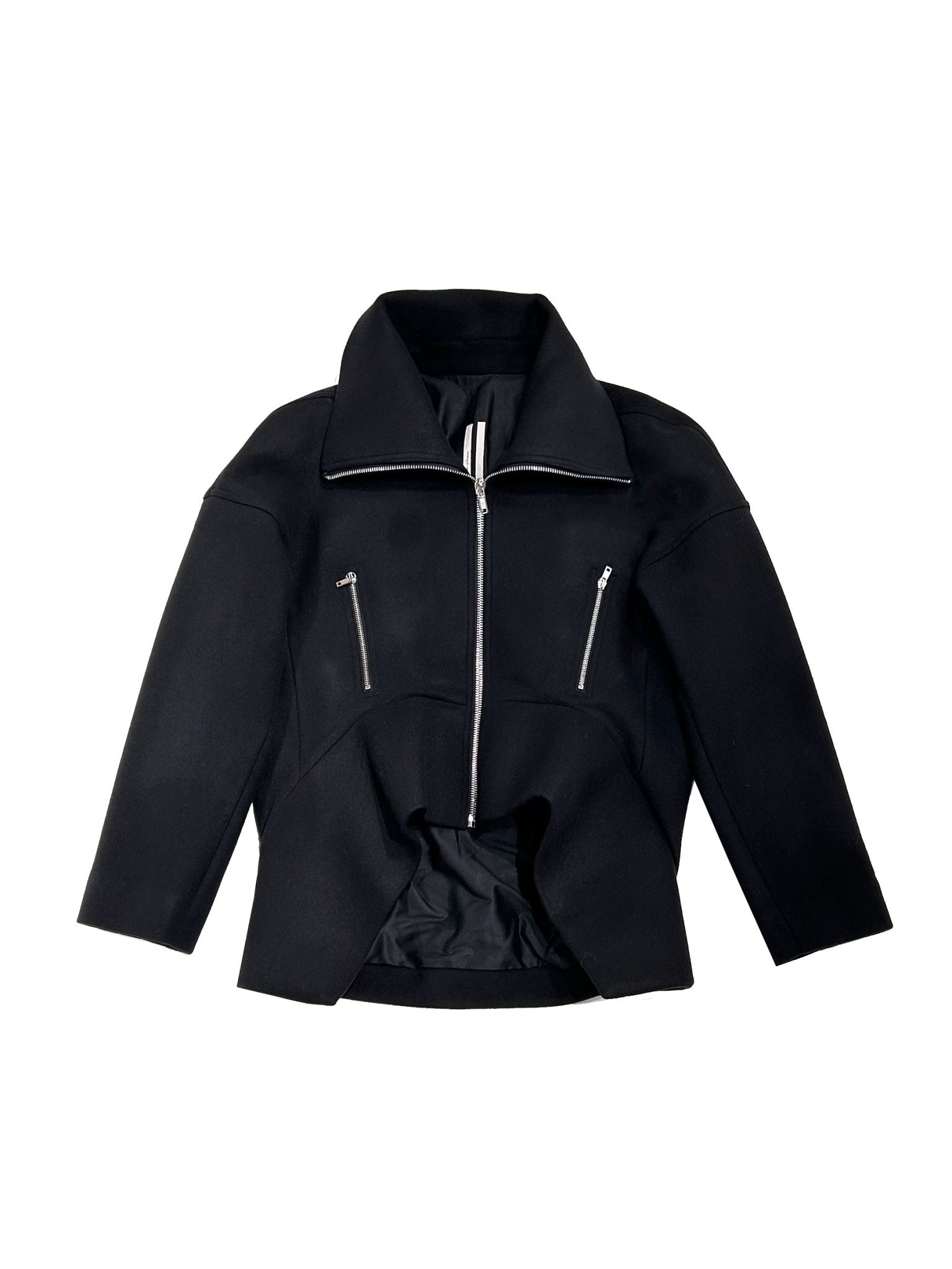 RICK OWENS - Woven Jacket - Draculimo - AW25 - 09 BLACK