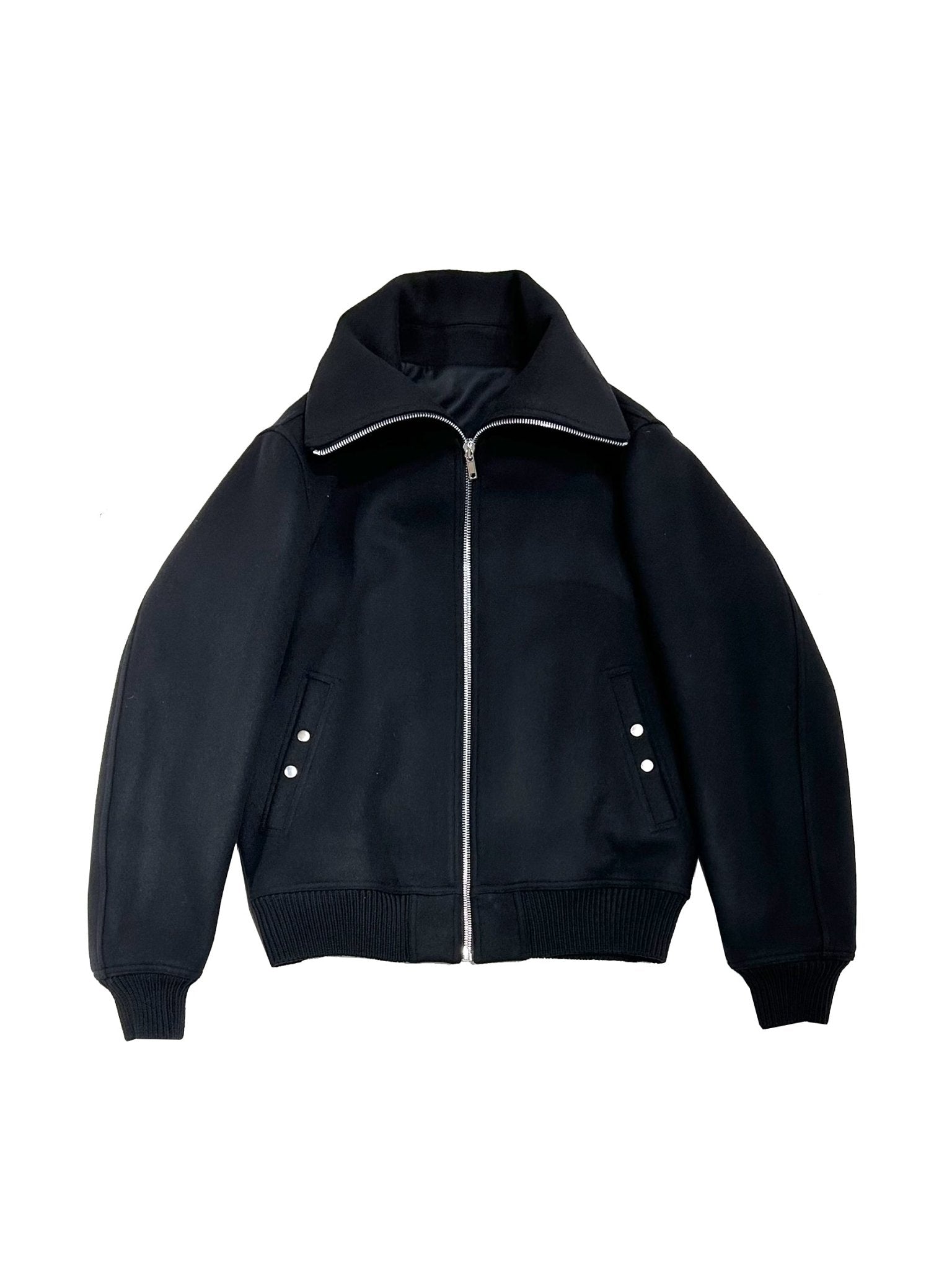 RICK OWENS - Woven Padded Bomber - Blixa Dracucollar - AW25 - 09 BLACK