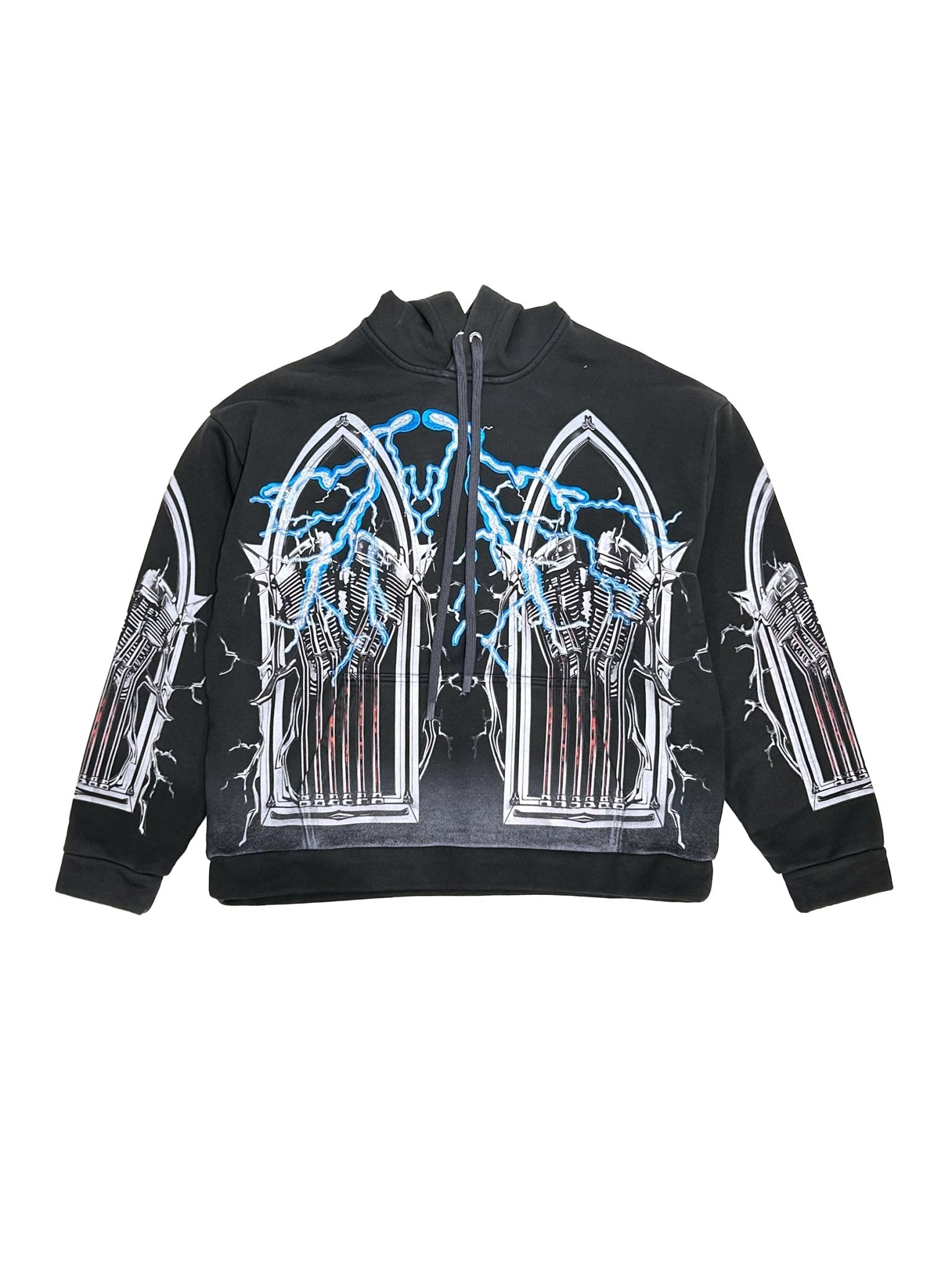 WHO DECIDES WAR - Engine Hooded Pullover - AW25 - COAL