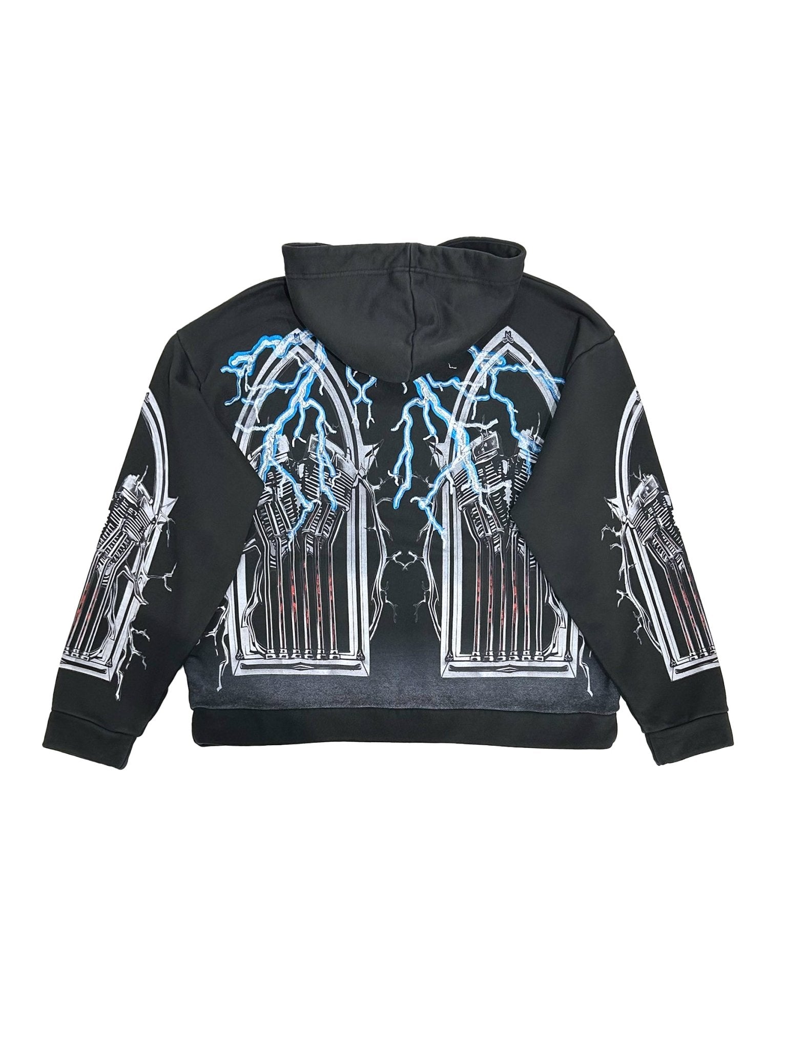 WHO DECIDES WAR - Engine Hooded Pullover - AW25 - COAL