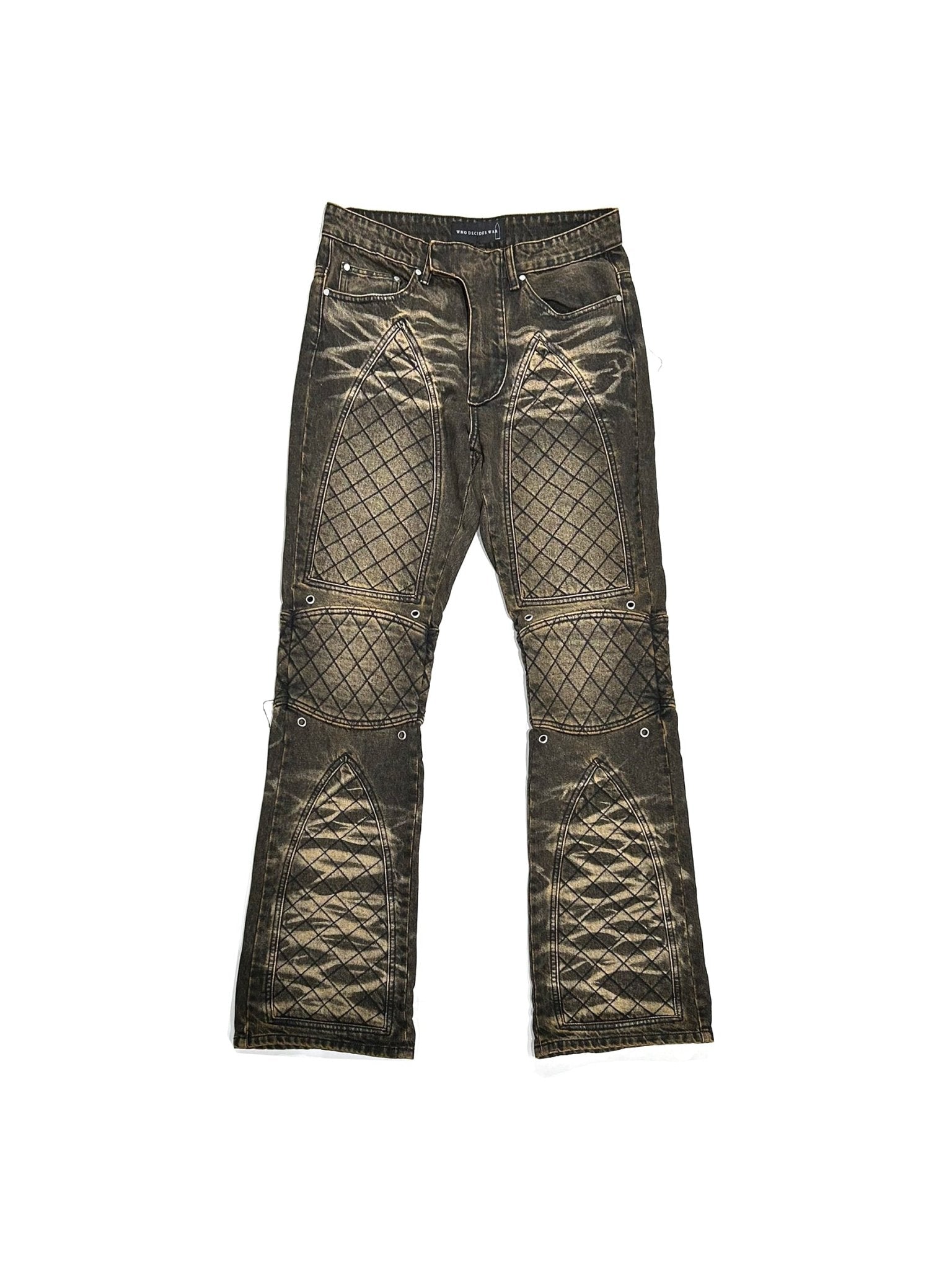 WHO DECIDES WAR - Moto Denim - AW25 - TAN COAL - MACHINE-A