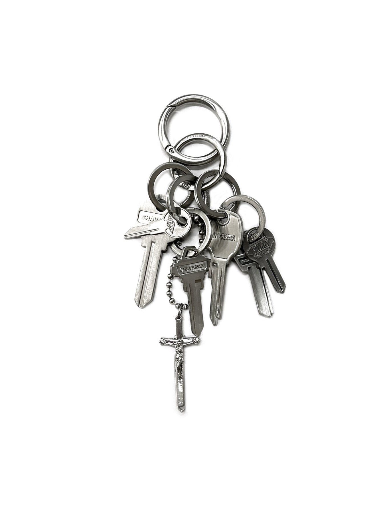 小物 WILLY STAFF KEYFOB /Willychavarria WILLY CHAVARRIA Silver Staff Key Fobs - MACHINE-A