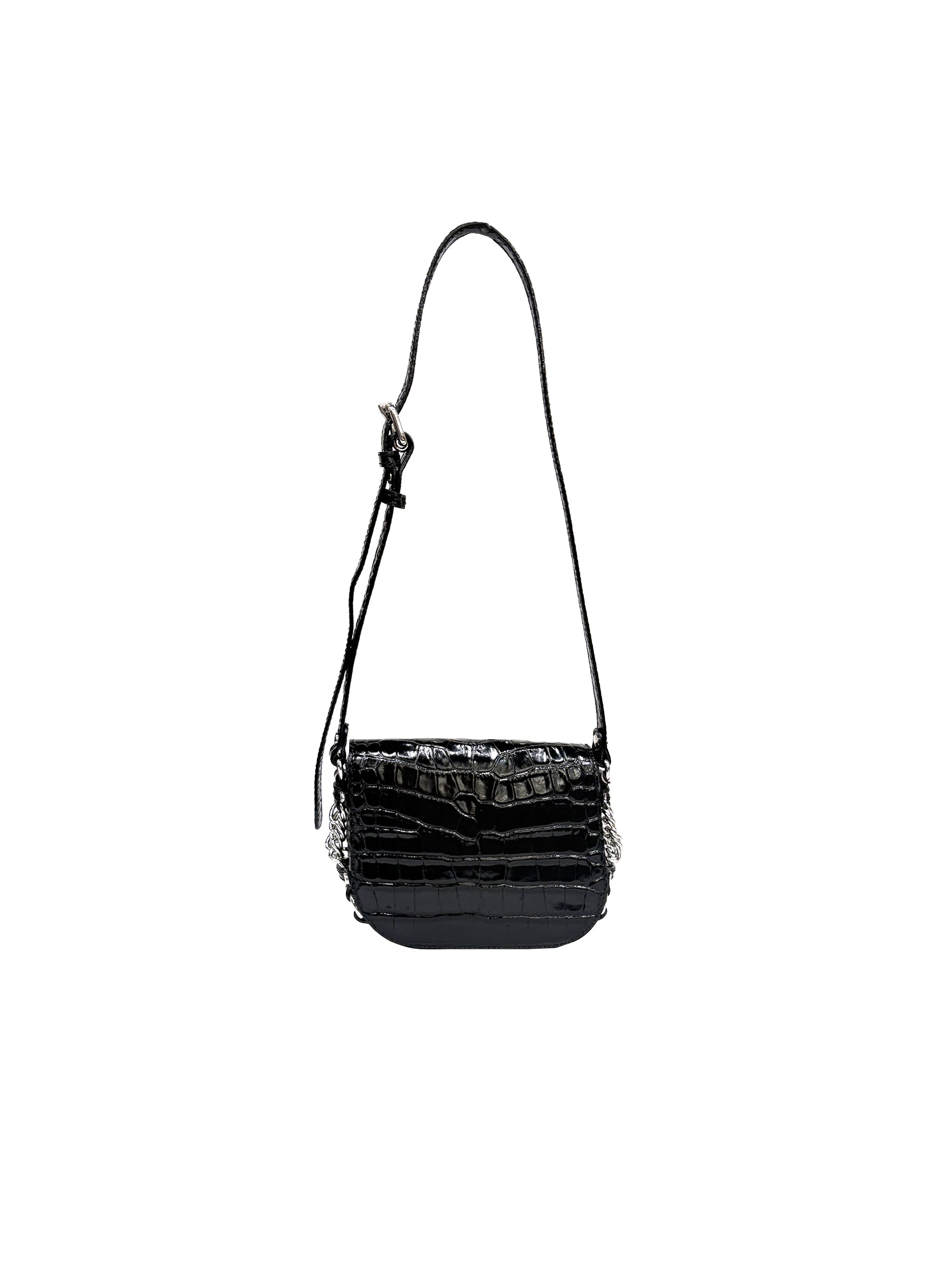 Vivienne Westwood Black Hunter Flap Crossbody