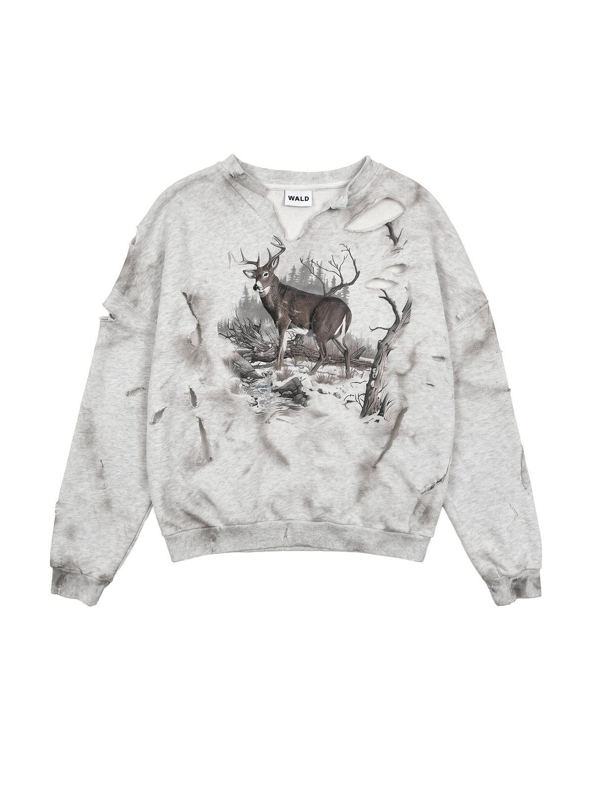 WALD Grey Graphic Sweatshirt