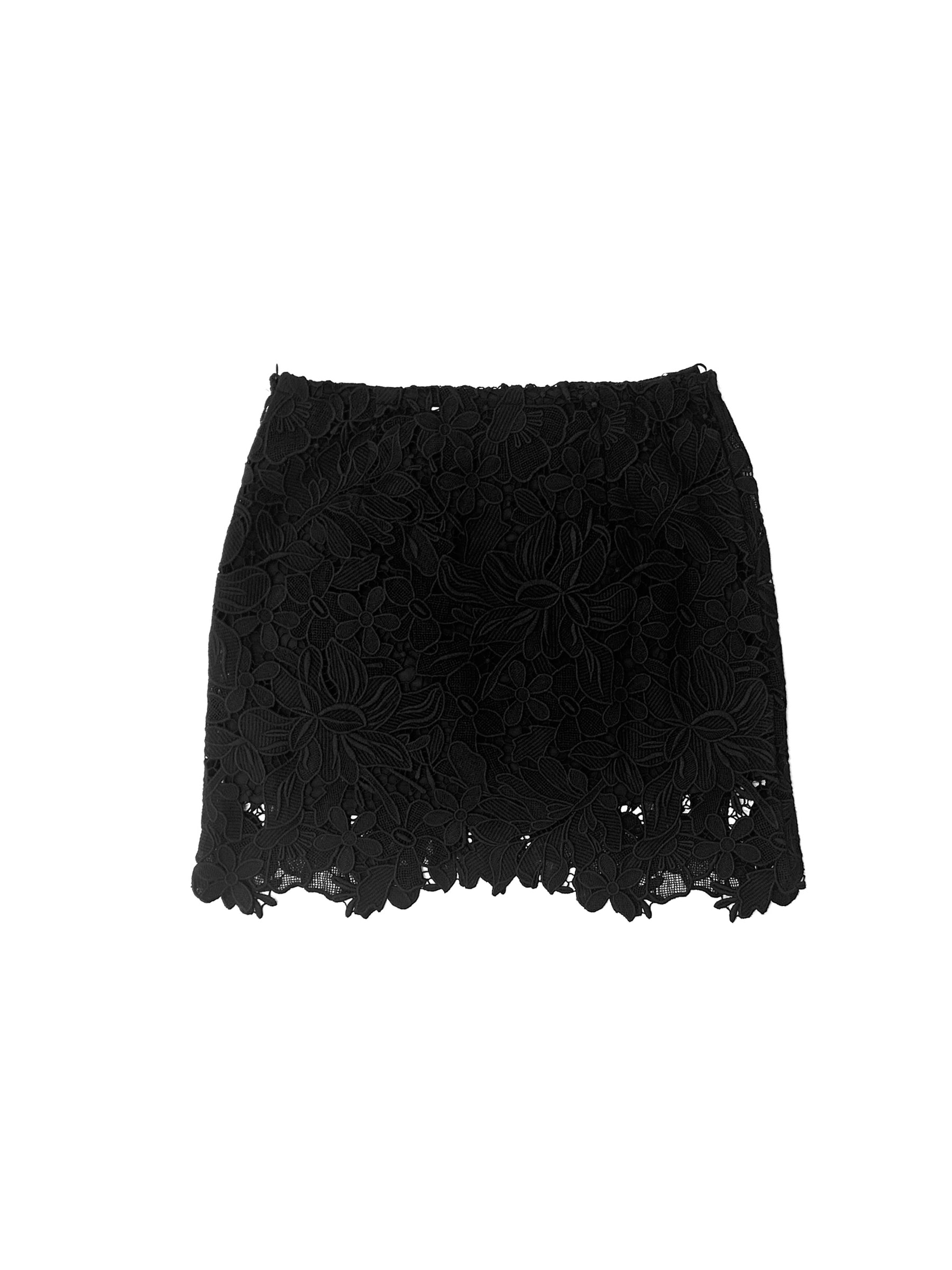 SPORTMAX Black Spxbora Jersey Skirt