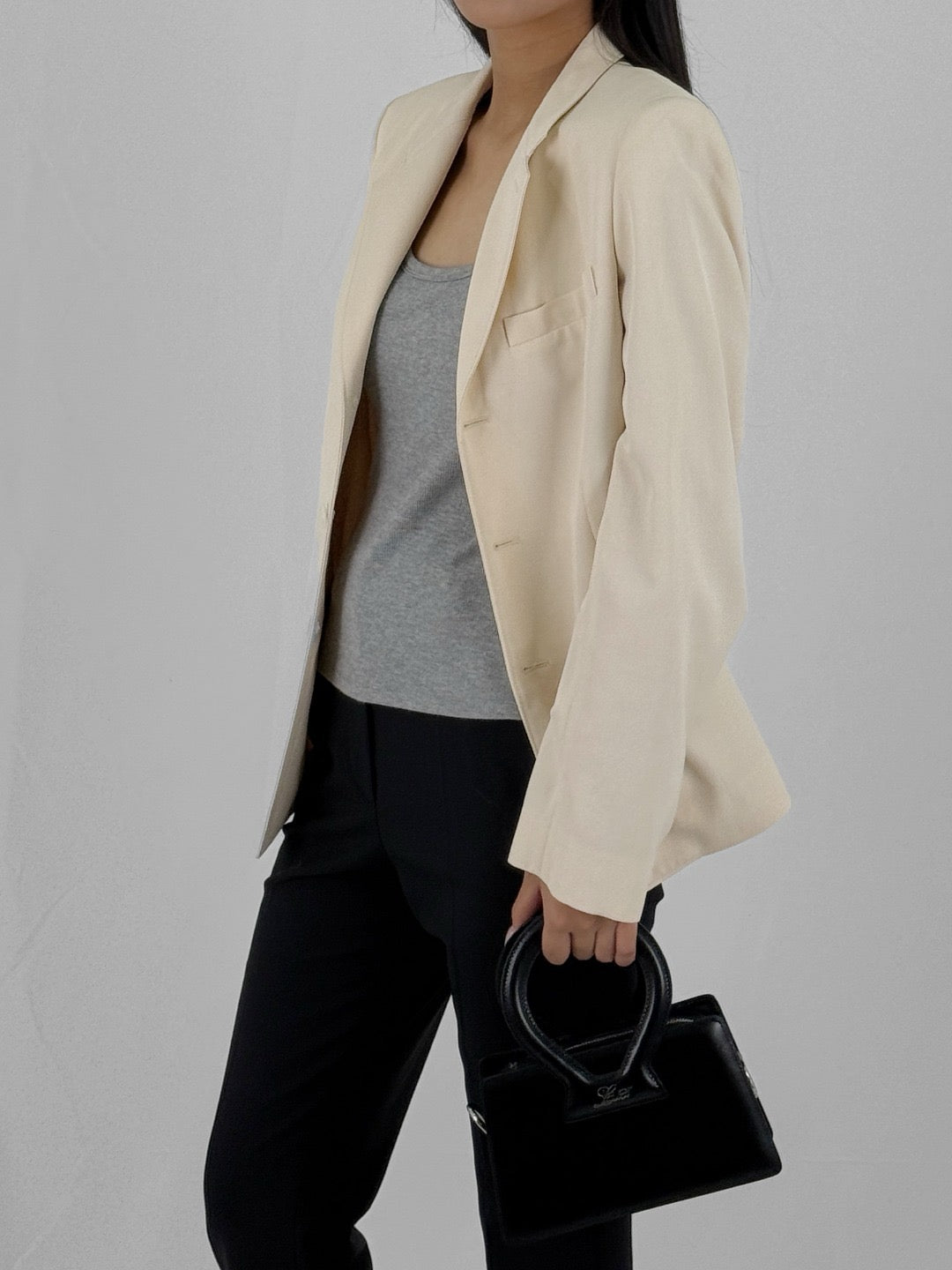 LEMAIRE - Single-Breasted Fitted Tailored Jacket - SS25 - LIGHTPOWDER