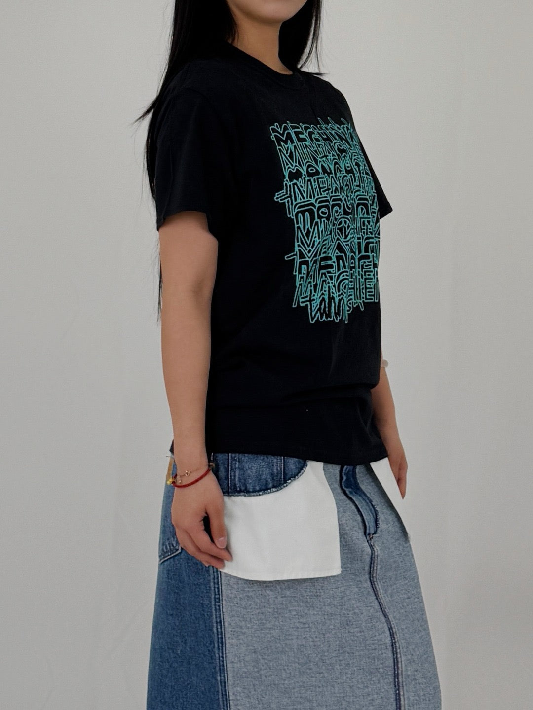 TAHNKS - FACE TEE BLACK X MACHINE-A - AW19 - BLACK