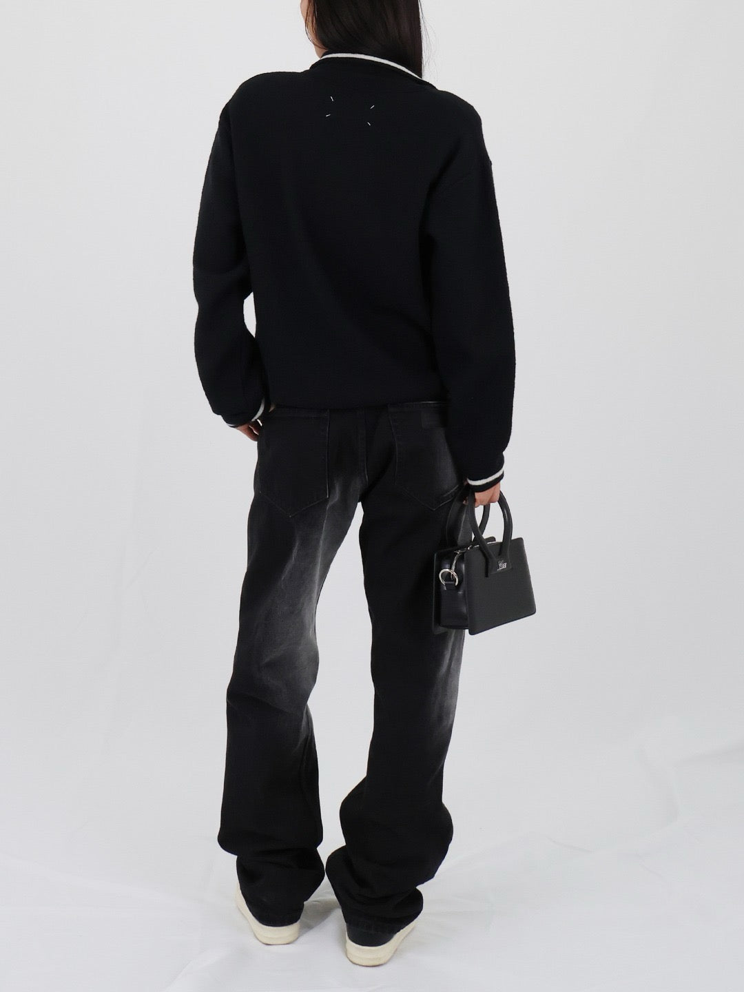 MAISON MARGIELA - Cardigan - AW25 - Black/off white