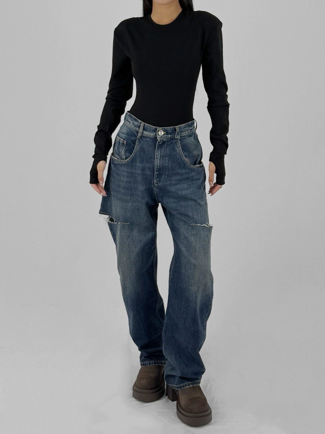 MAISON MARGIELA - Pants 5 Pockets - AW25 - Washed indigo