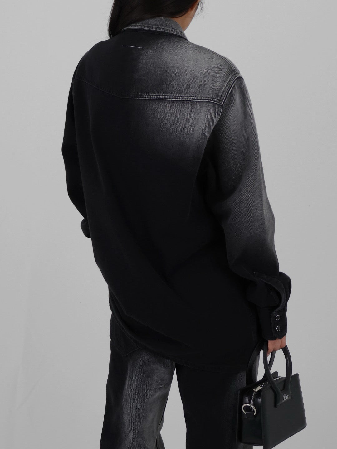 MM6 - Long-Sleeve Shirt - AW25 - Black