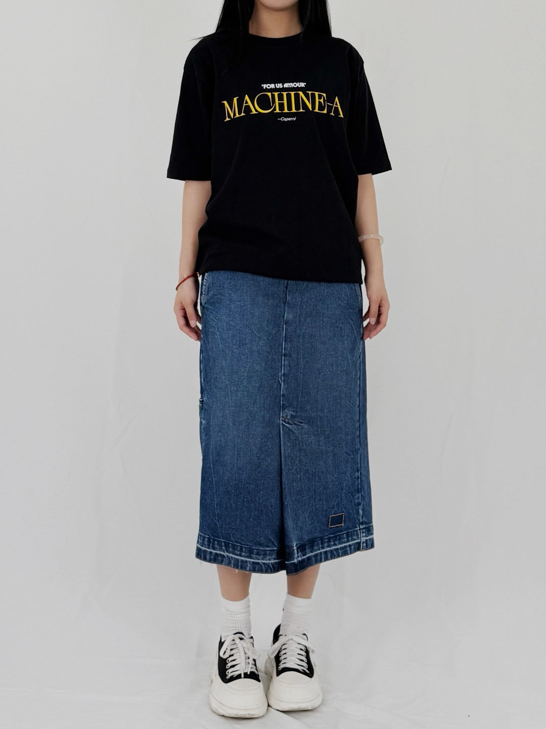 MAISON MARGIELA - Midi Skirt - AW25 - Vintage Medium Blue