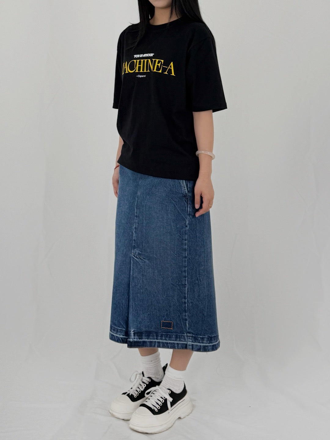 MAISON MARGIELA - Midi Skirt - AW25 - Vintage Medium Blue