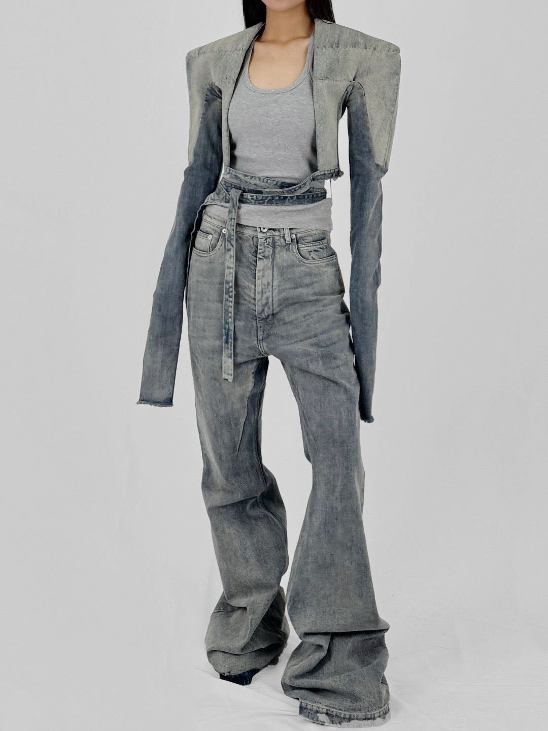RICK OWENS - Denim Pants - Bolans - AW25 - 76 DIRTY HUSTLER