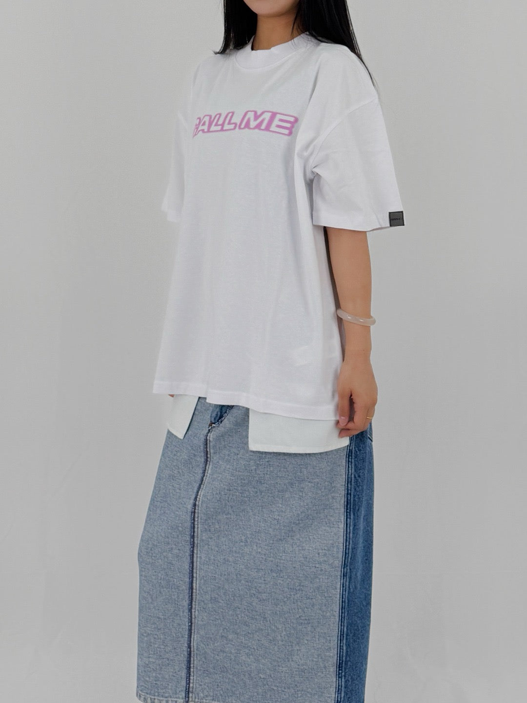 SRVC - Call Me Tee - AW25 - WHITE