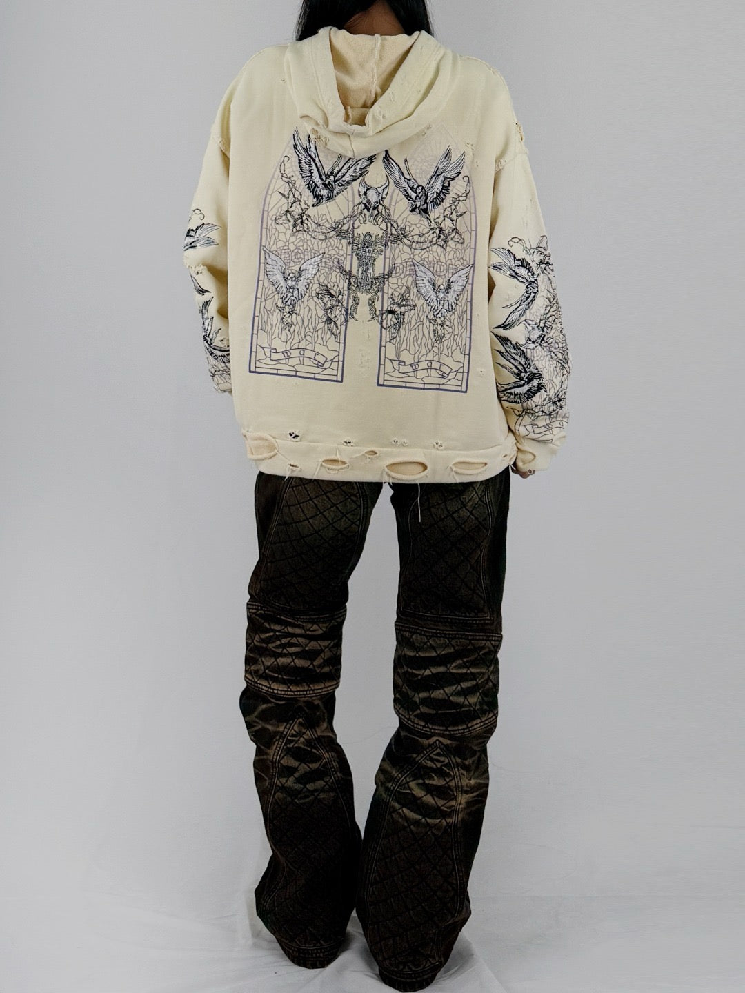 EV BRAVADO WHO DECIDES WAR - Moto Denim - AW25 - TAN COAL