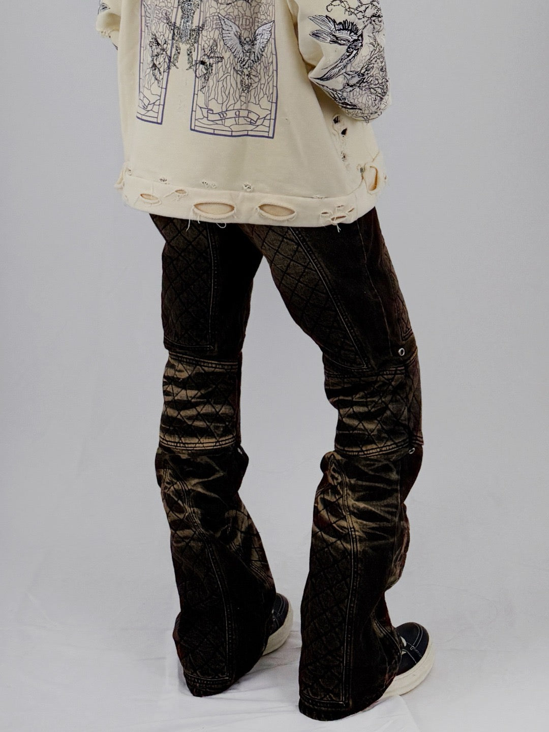 EV BRAVADO WHO DECIDES WAR - Moto Denim - AW25 - TAN COAL