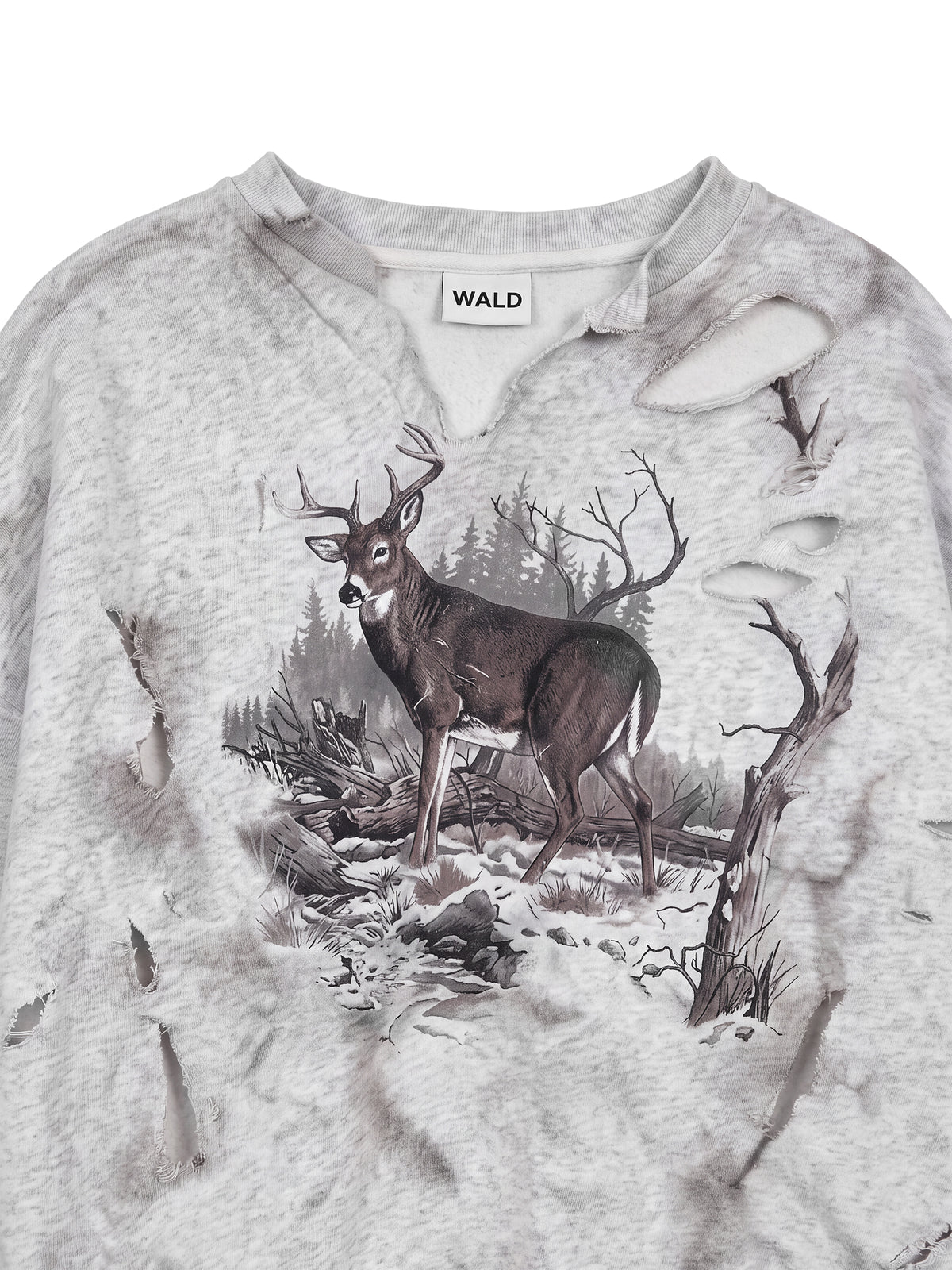 WALD Grey Graphic Sweatshirt