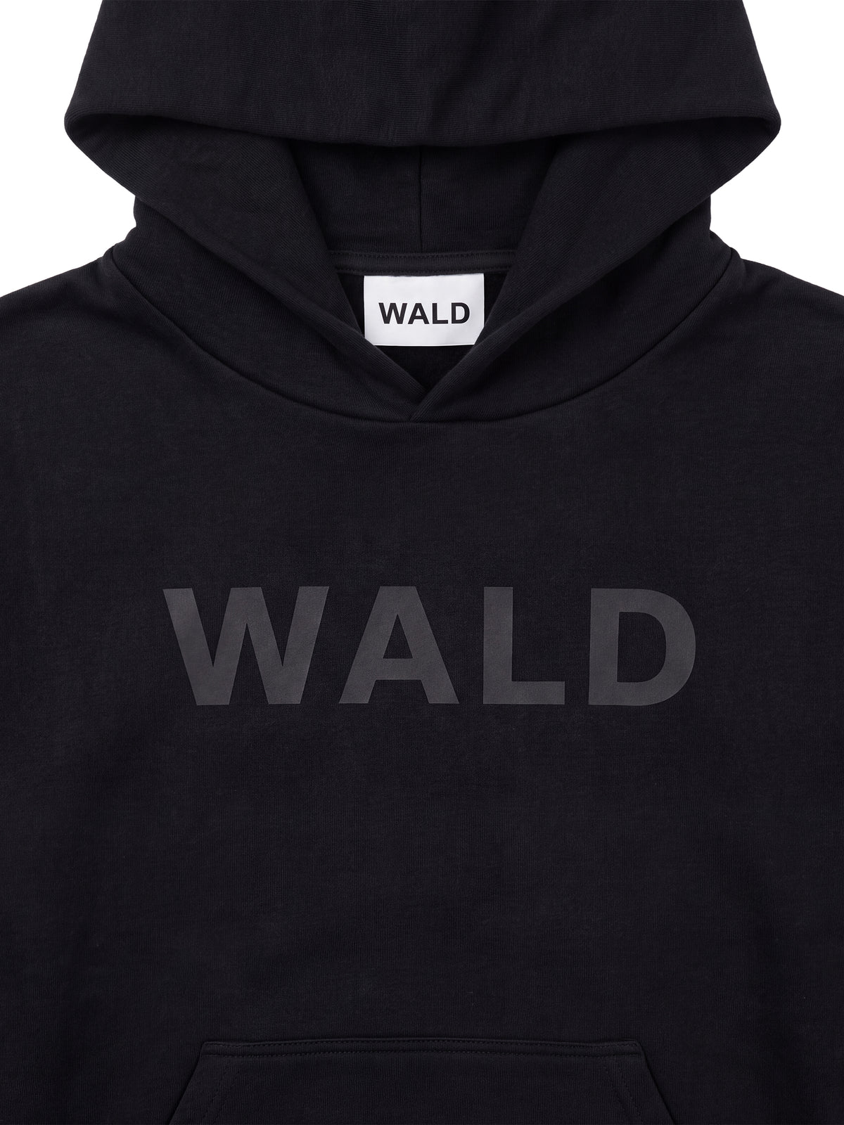WALD Black Logo Hoodie