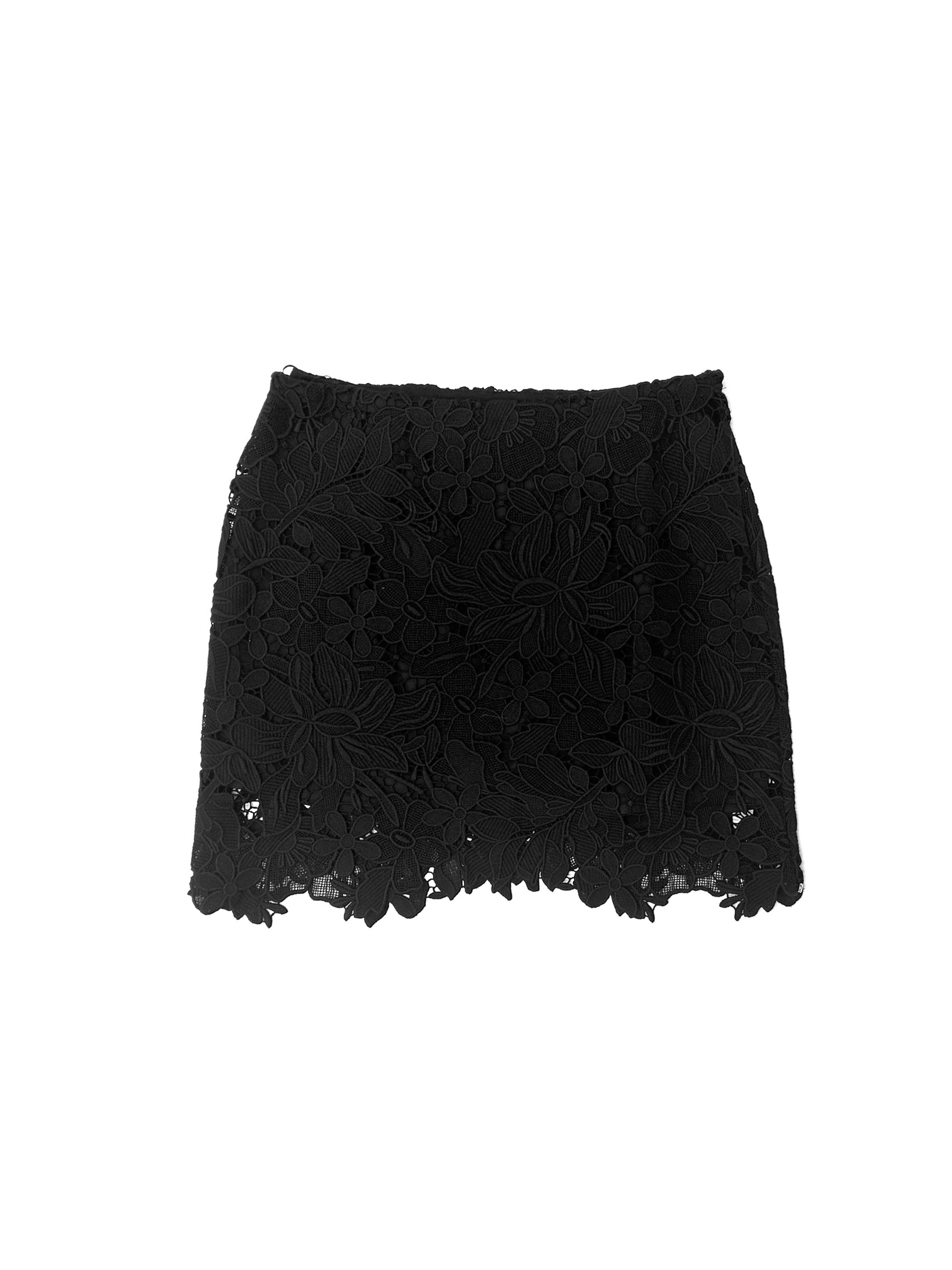 SPORTMAX Black Spxbora Jersey Skirt