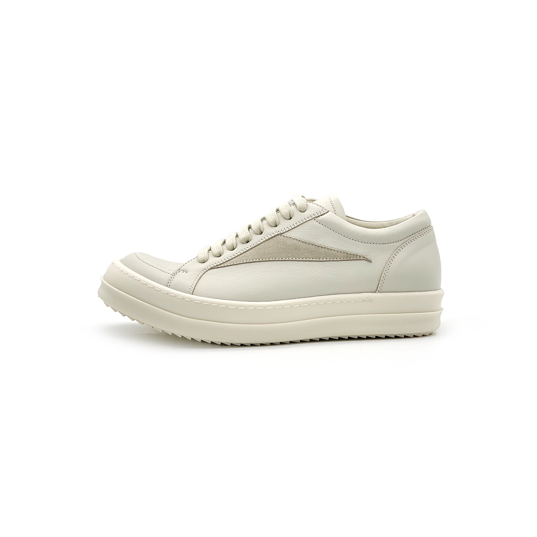 RICK OWENS Leather Low Sneakers