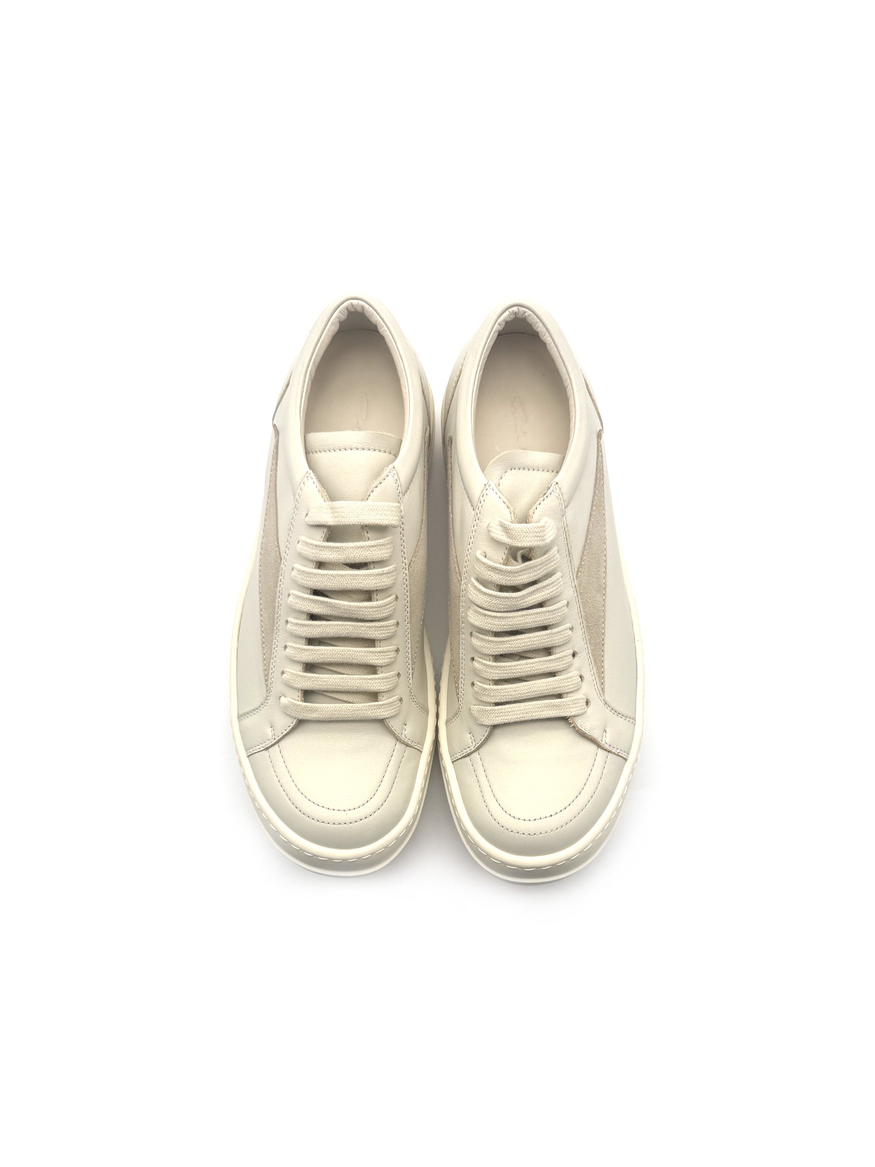 RICK OWENS Leather Low Sneakers