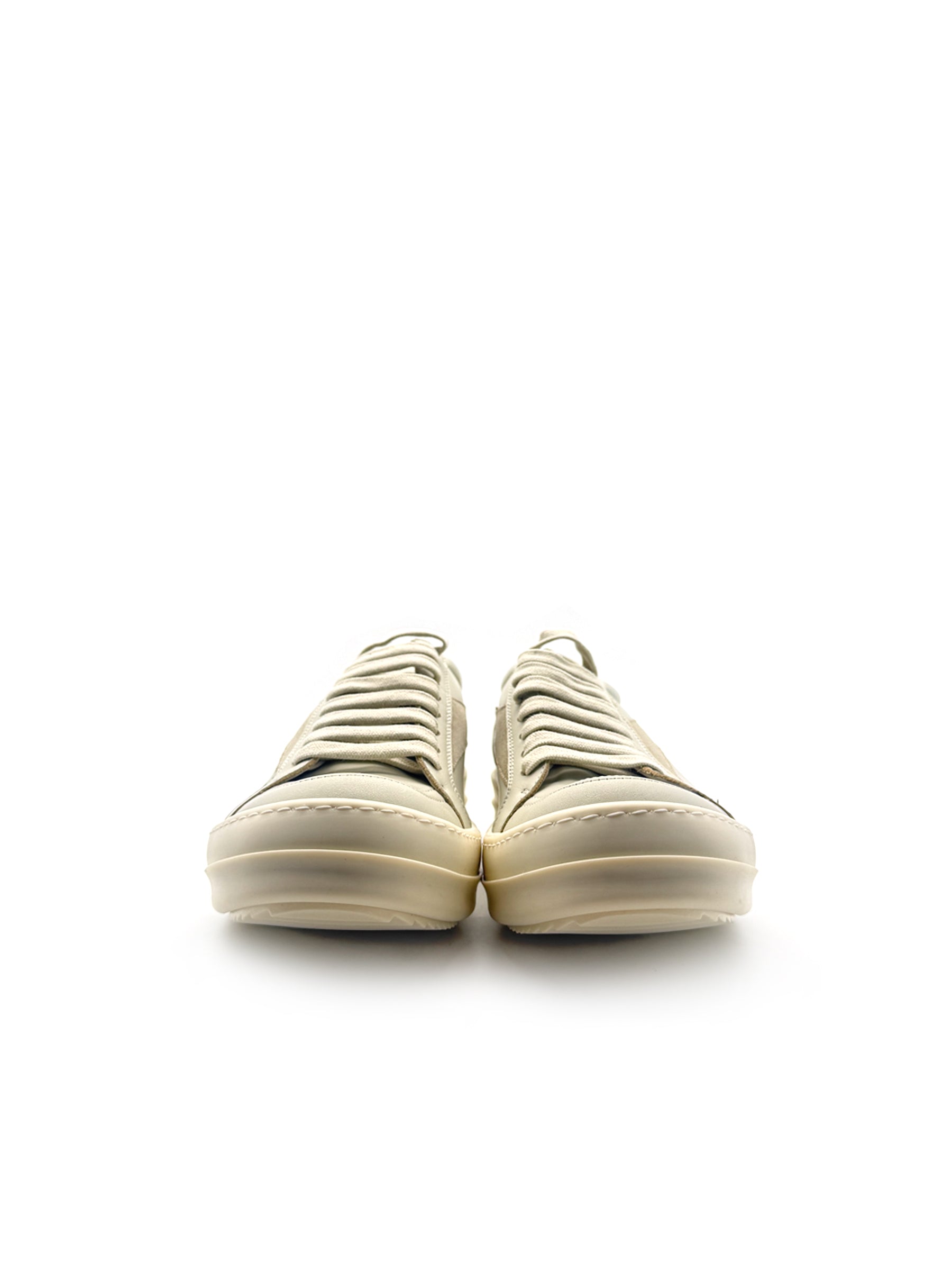 RICK OWENS Leather Low Sneakers