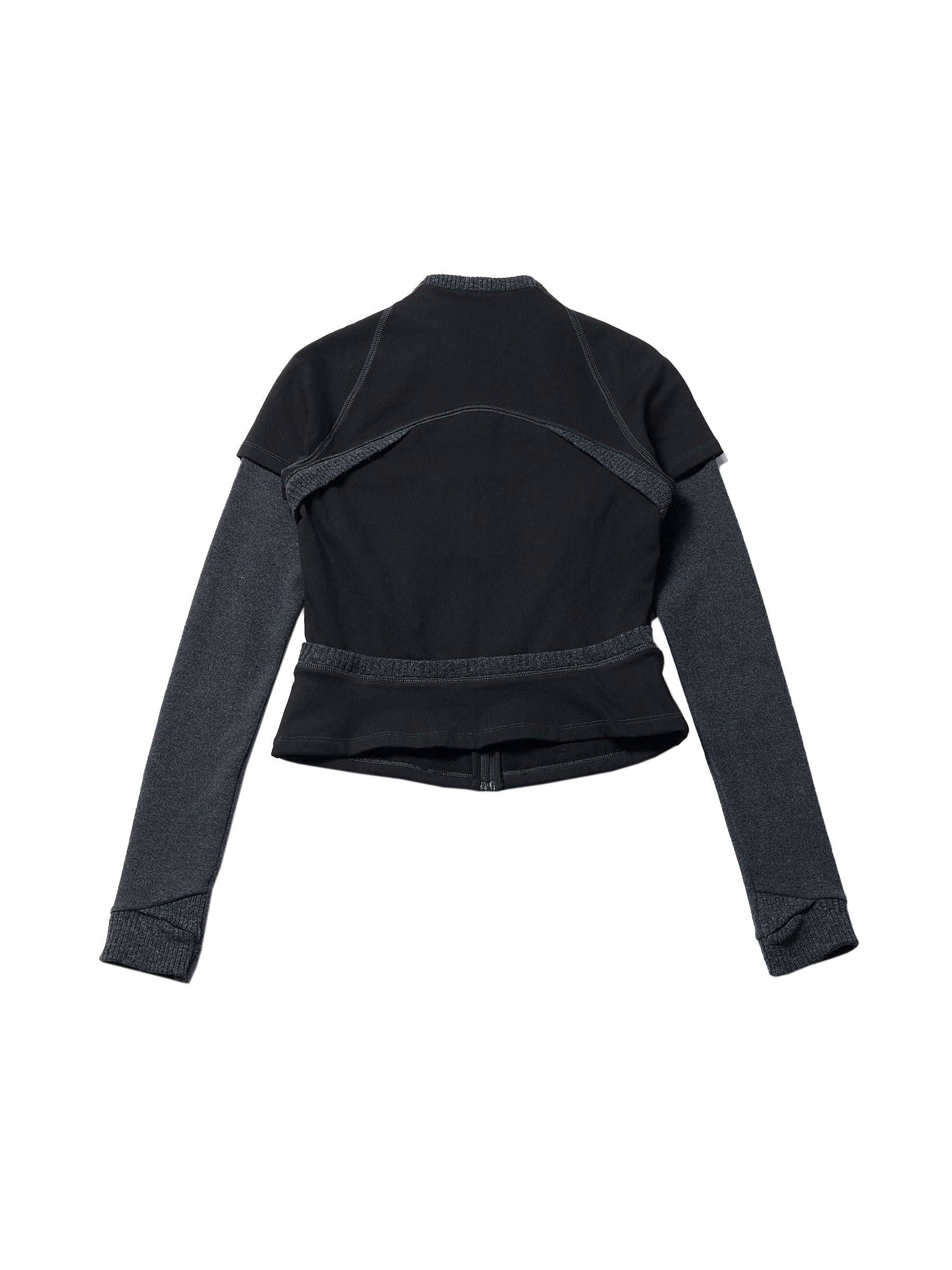 HYEIN SEO Black Layered Zip Top