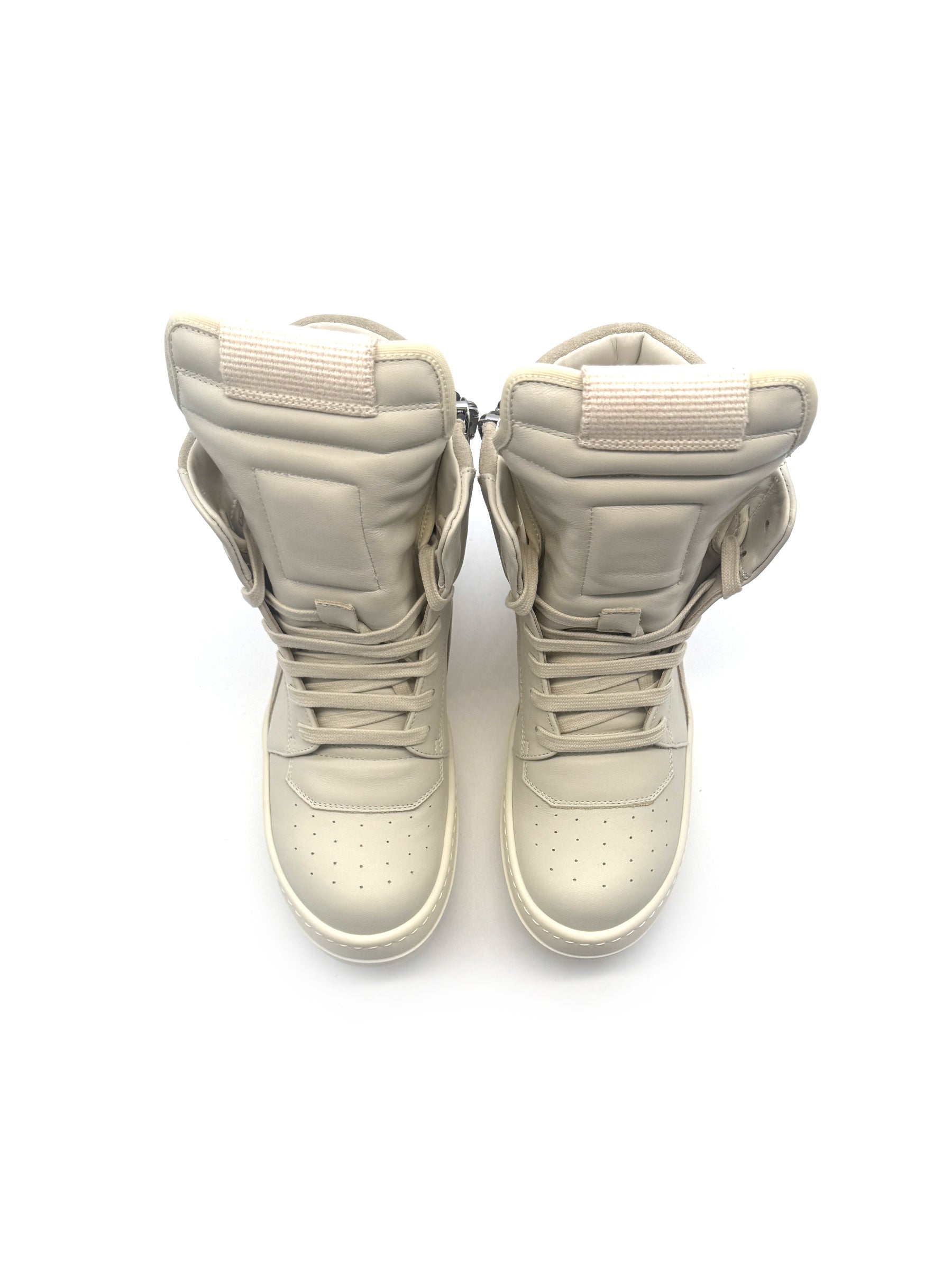 RICK OWENS Geobasket Leather High-Top Sneakers