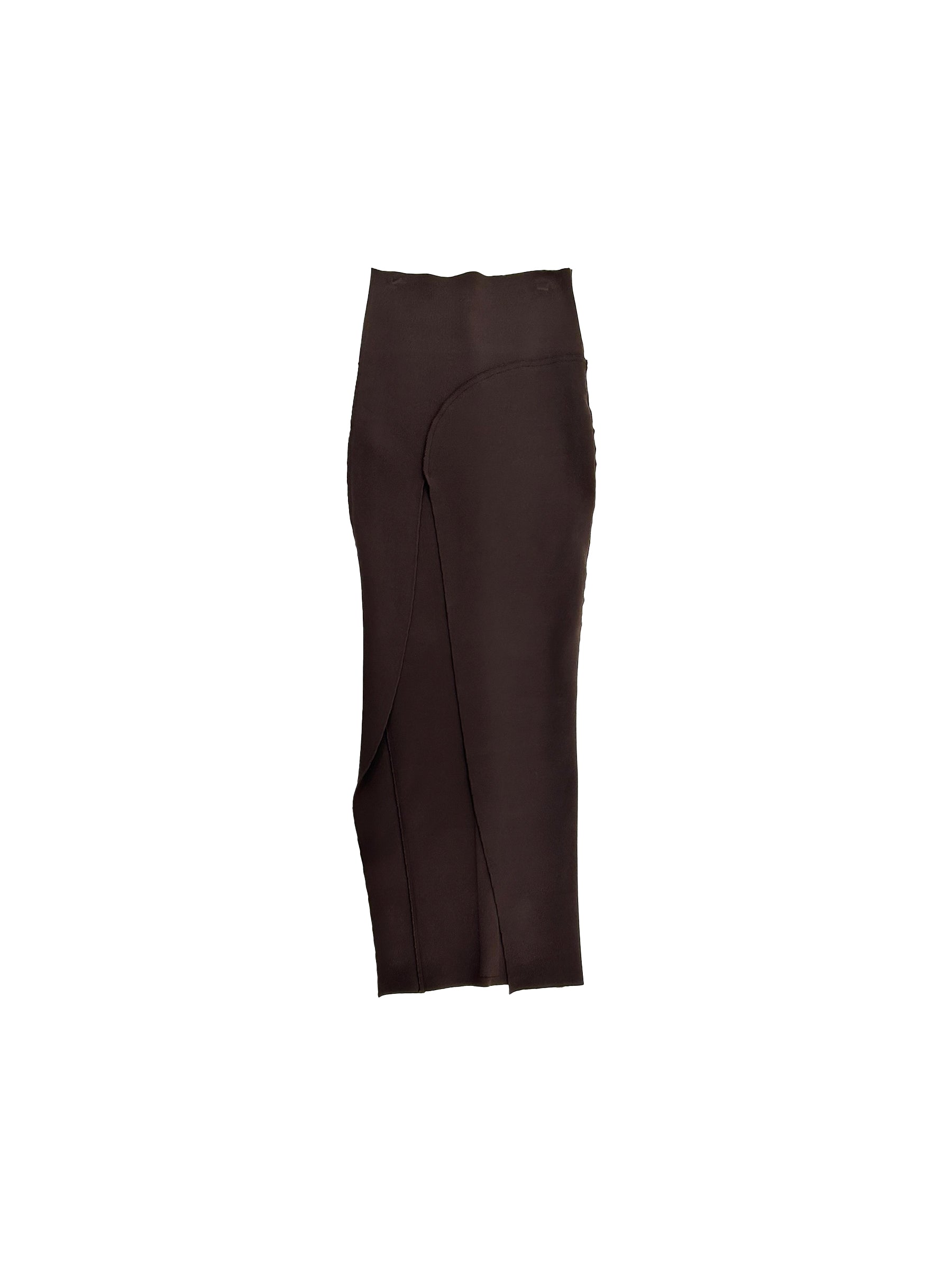 RICK OWENS - Knit Skirt- Theresa Skirt - AW25 - 04 BROWN