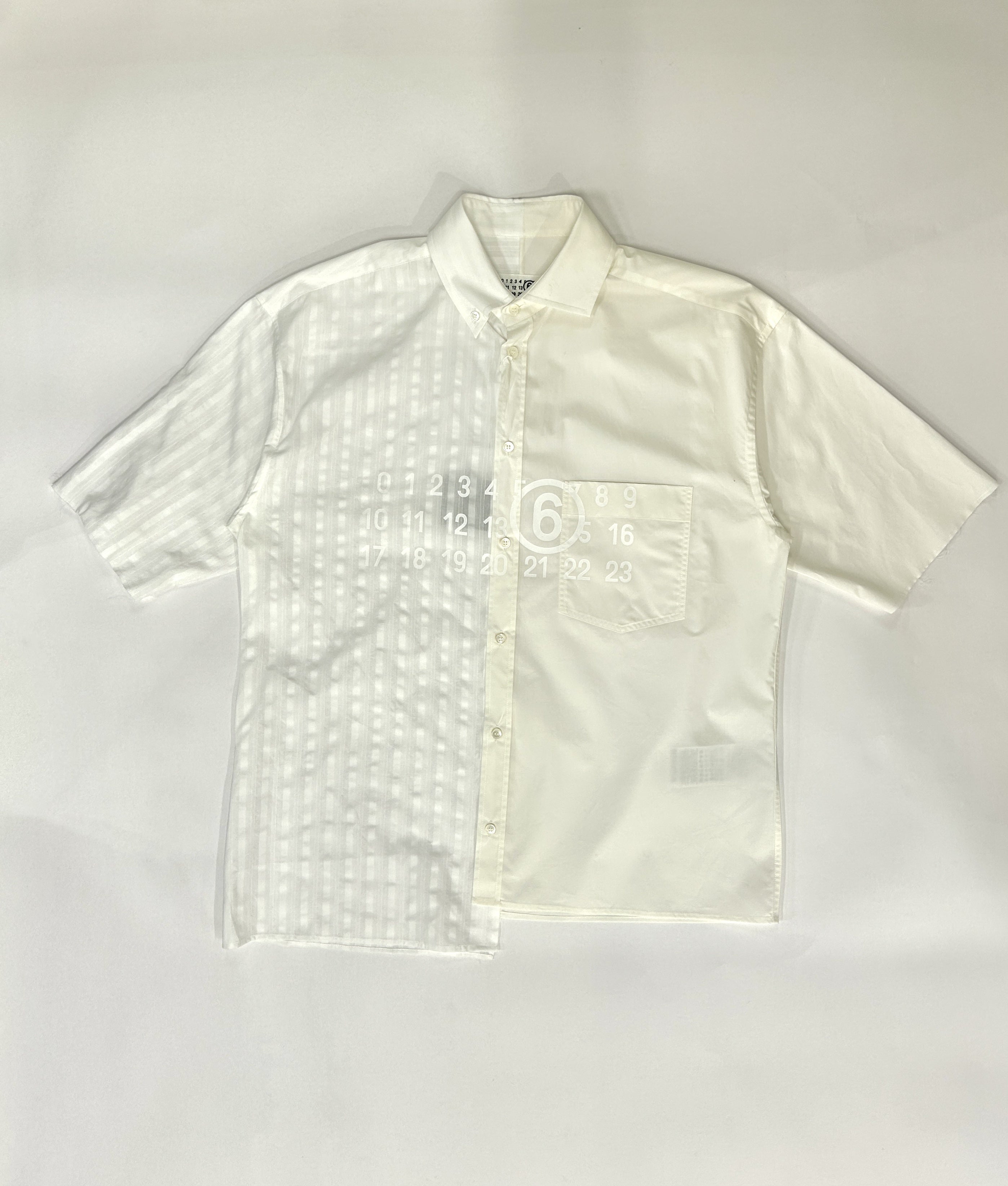 MM6 White Short Sleeved Shirt