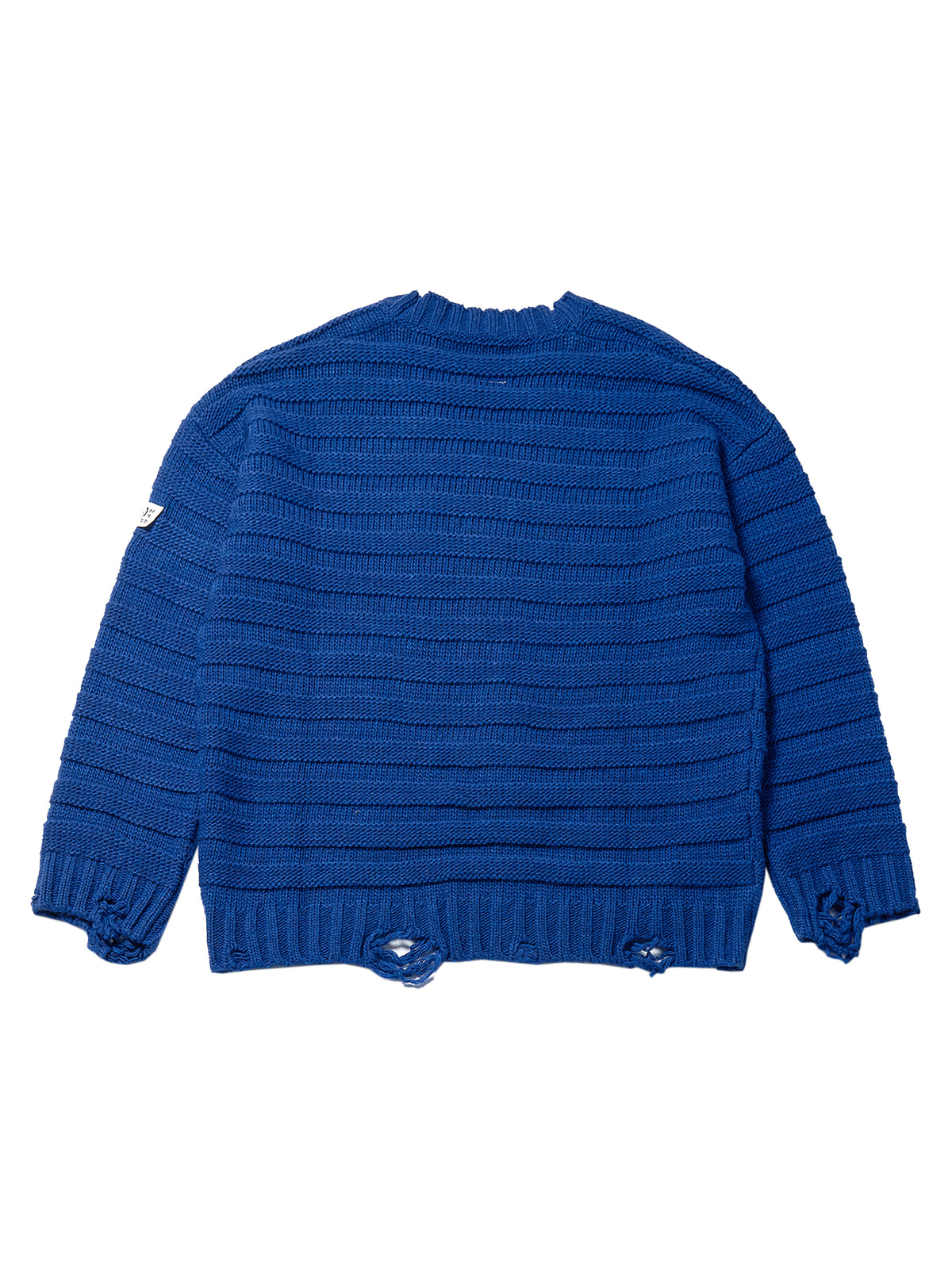 MM6 Maison Margiela Blue Distressed Cardigan
